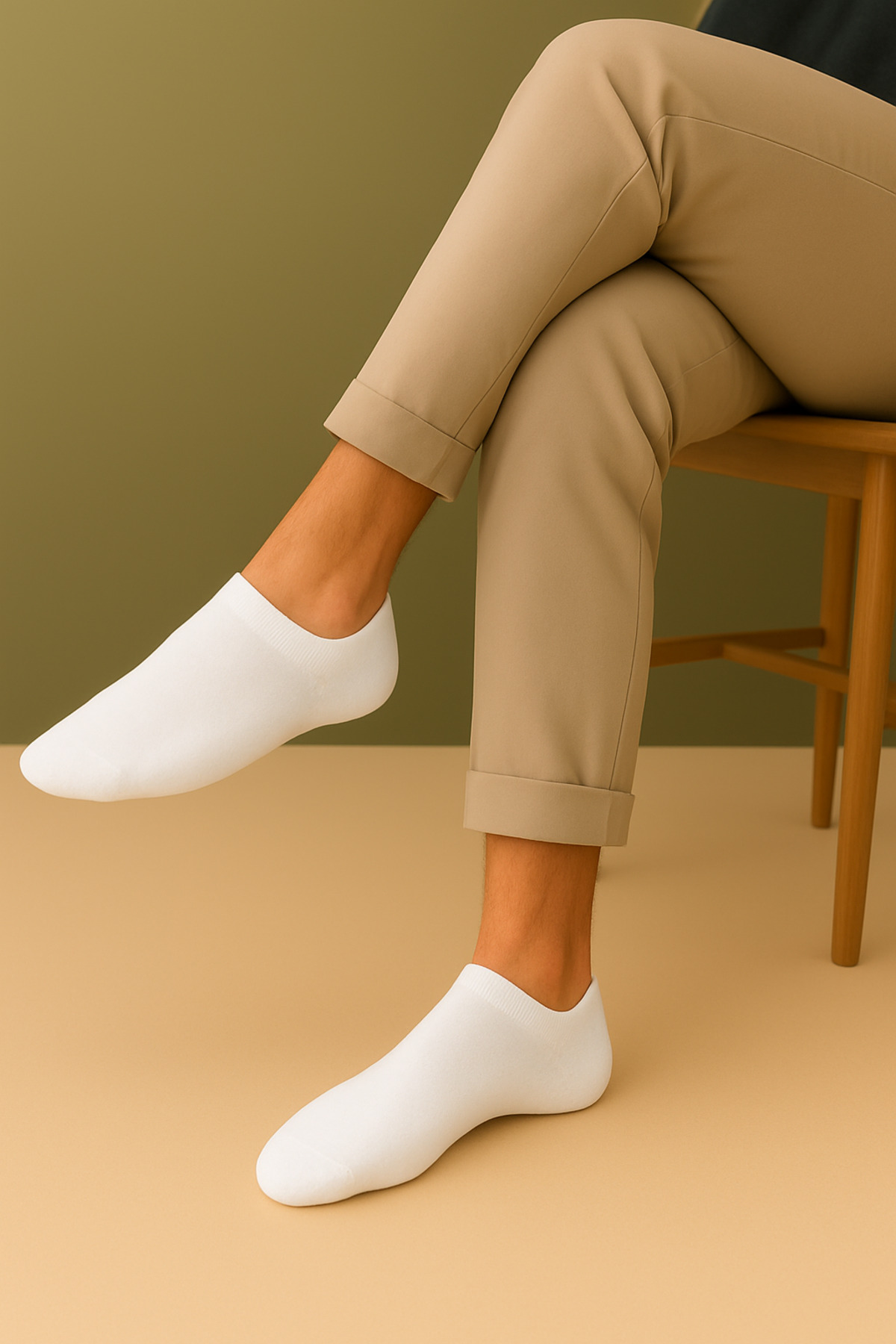 BENİSA ÇORAP  6'lı Bambu Erkek Patik Çorap Çok Renkli Çorap Dikişsiz Antibakteriyel Nefes Alabilen - Görsel 2