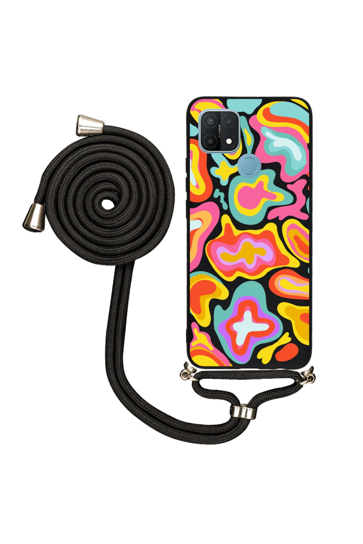 Royaleks Oppo A15 İpli Lansman Kılıf - Colors 2