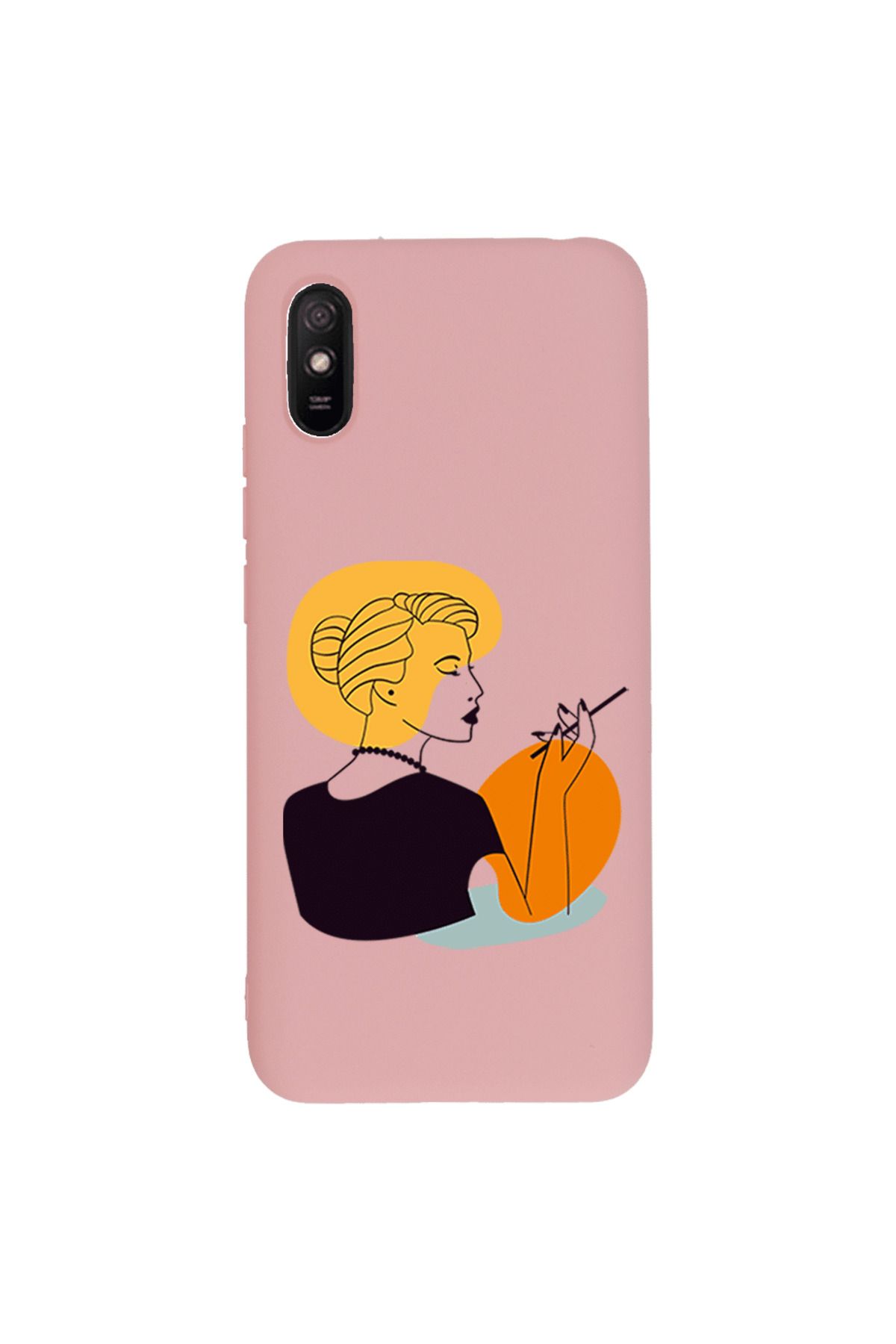 Royaleks Xiaomi Redmi 9A Lansman Kılıf - Art Woman 2