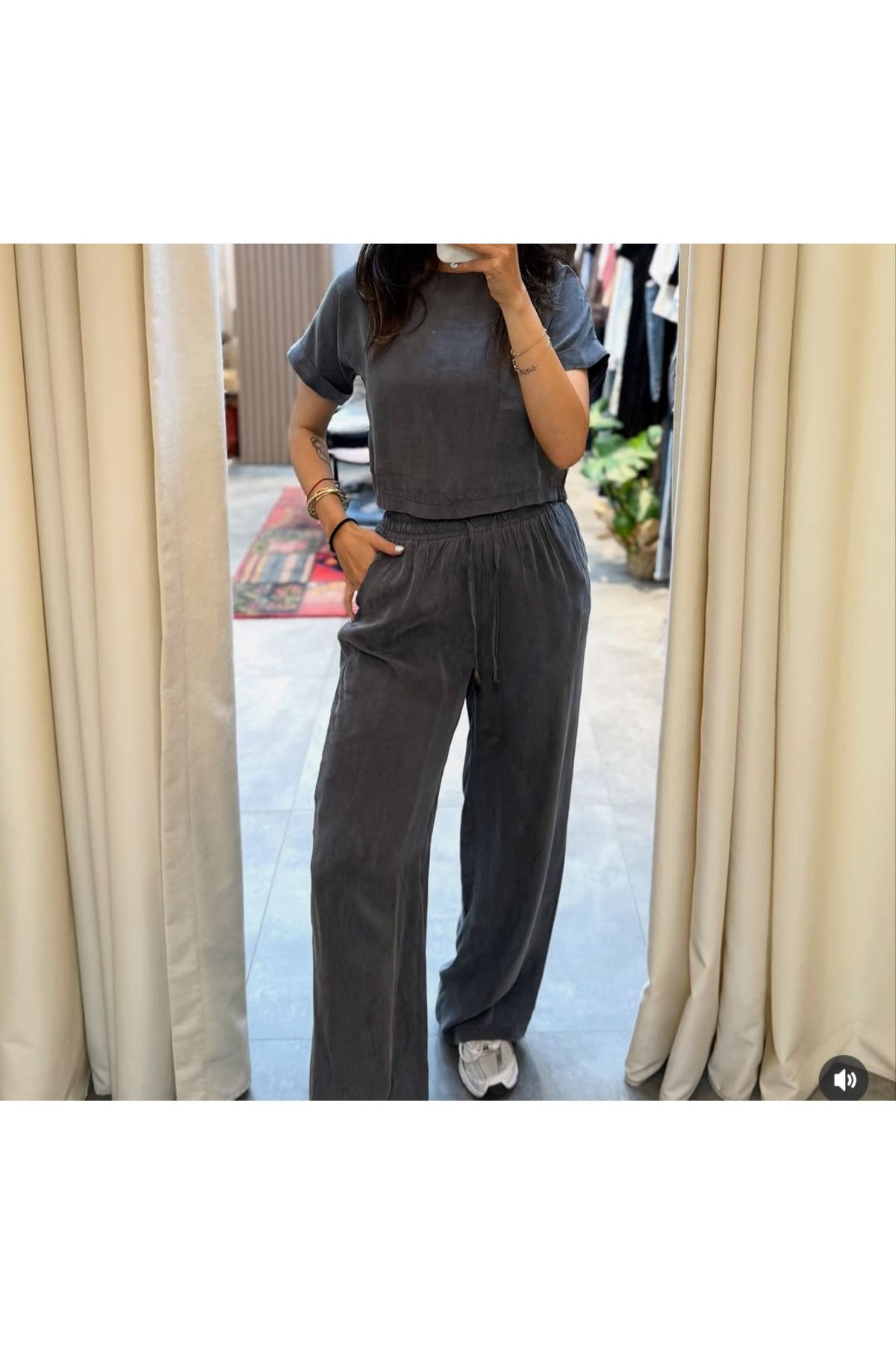 Elizar Moda HAKİ YEŞİLİ BLUZPANTOLON TAKIM
