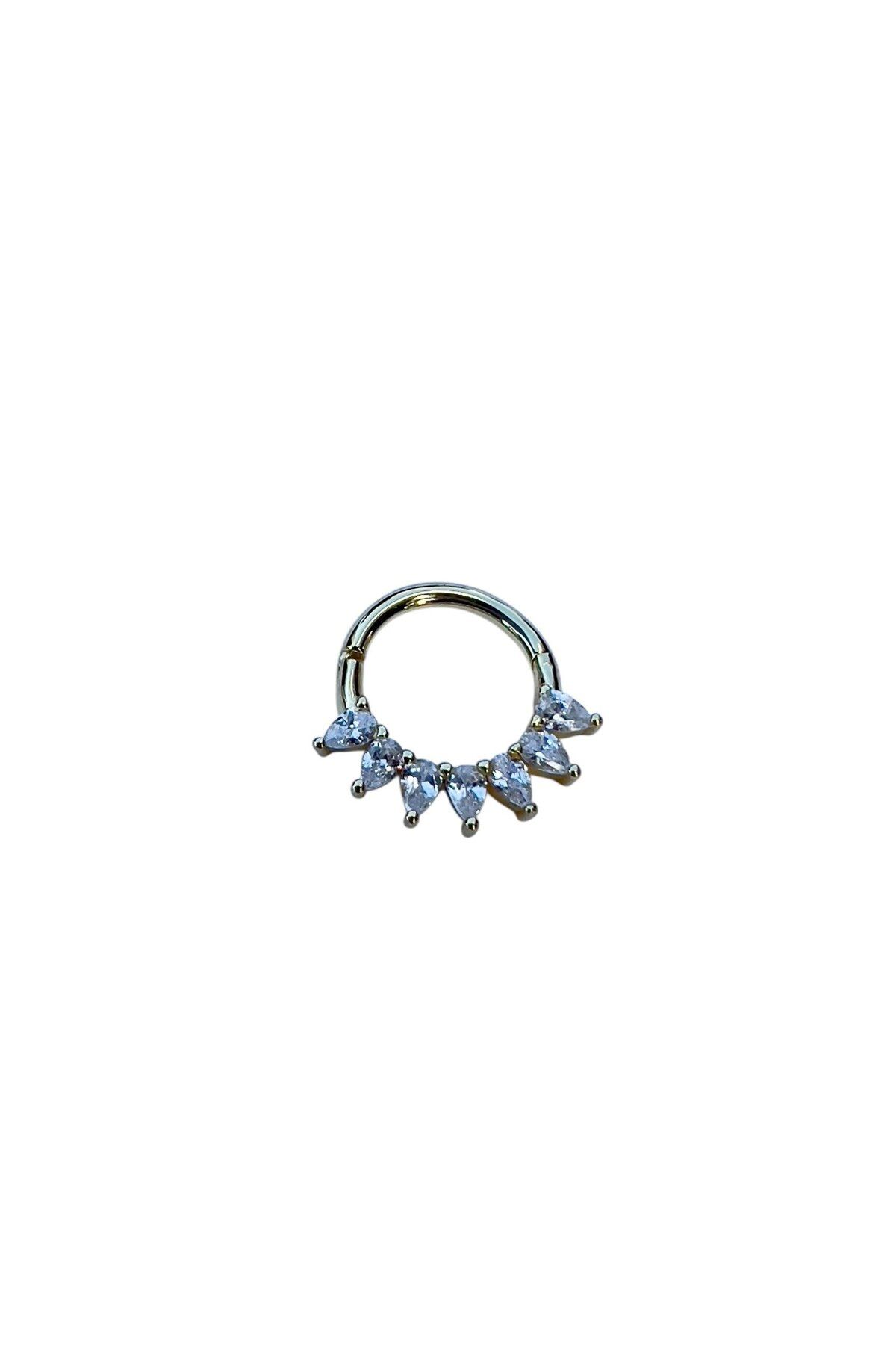 Defne Silver Halka Gümüş Piercing