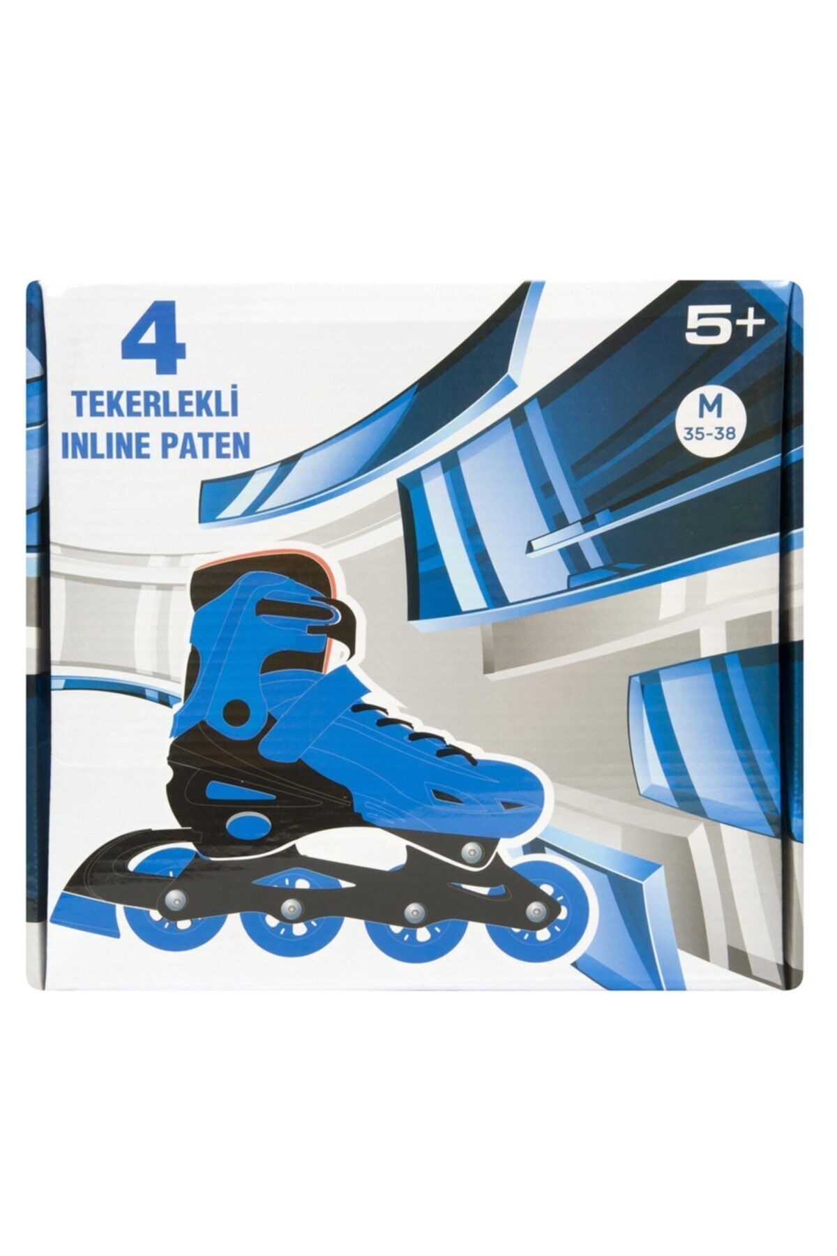 SerenityHaven 4 Tekerlekli Inline Paten 35-38 Mavi