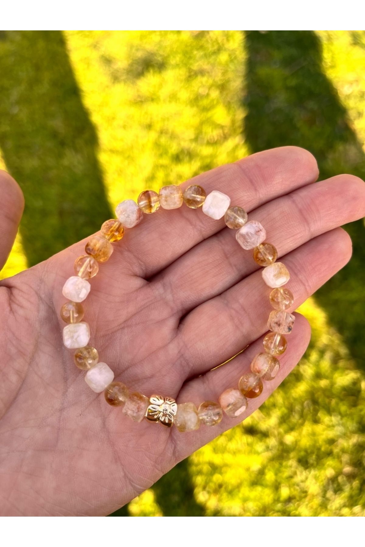 hermesshealing Bereket ve Para Mıknatısı Sitrin Bileklik