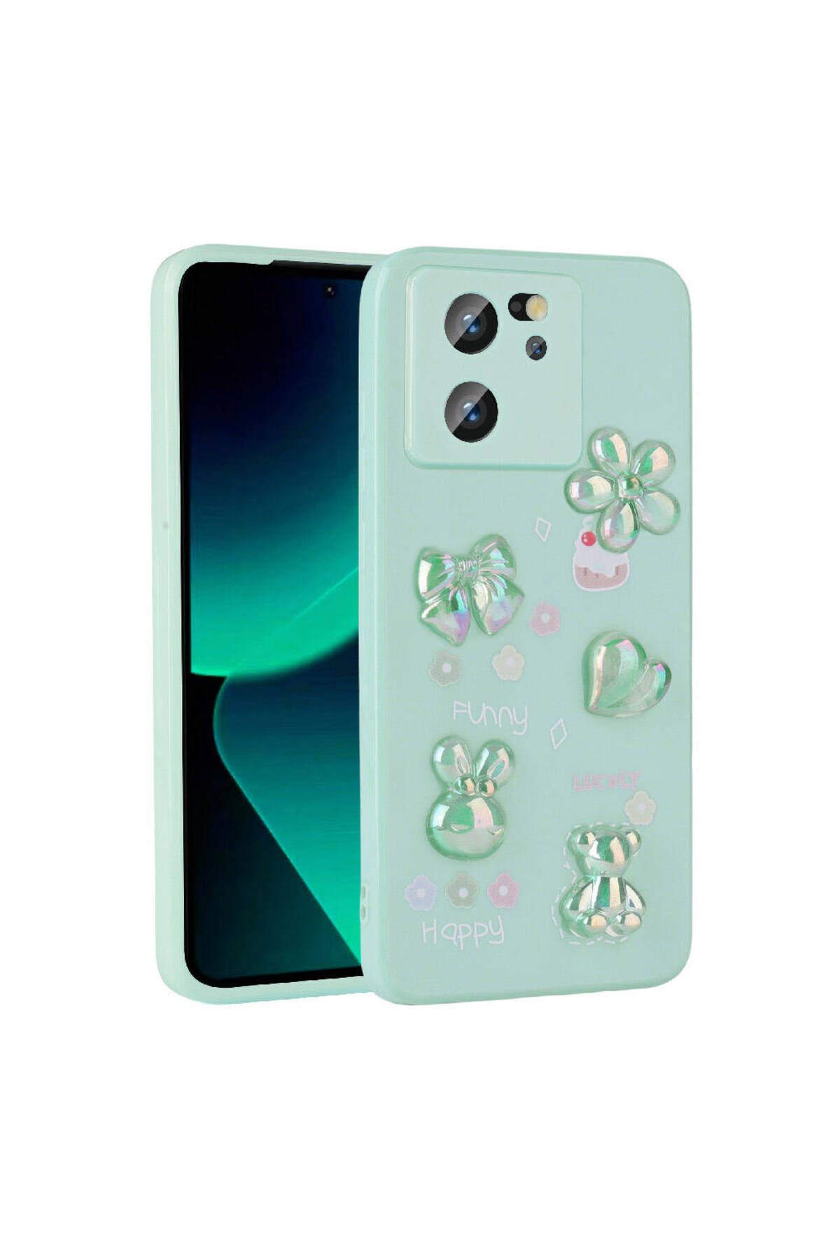 TECNOTREND Xiaomi Mi 13T/Mİ 13T Pro/Redmi K60 Ultra Uyumlu Kılıf Kabartma Figürlü Parlak Toys Silikon Kapak