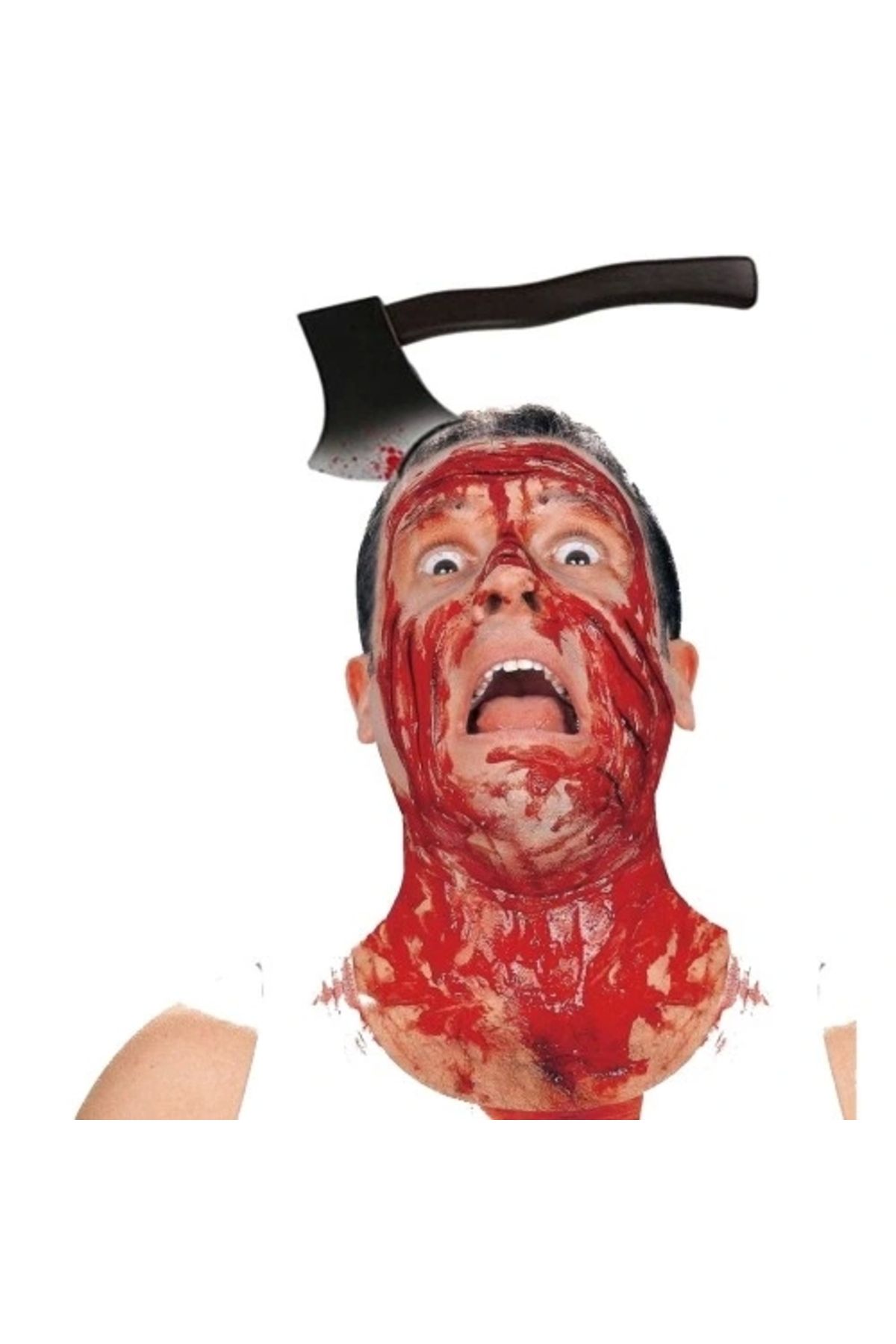 ShopNova Kafaya Saplanmış Halloween Kanlı Balta Şaka Tacı