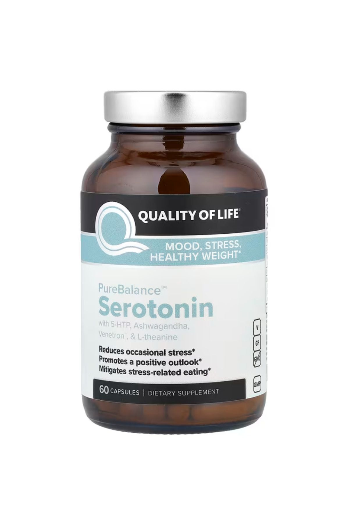 Quality of Life , PureBalance Serotonin, 60 Capsules