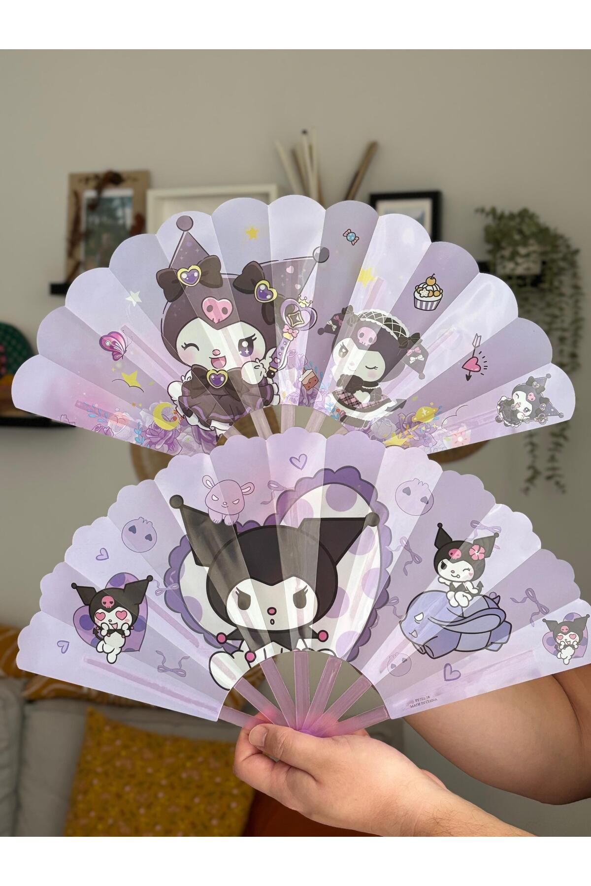 SANRIO Kuromi Yelpaze Kız çocuk hediye yelpaze