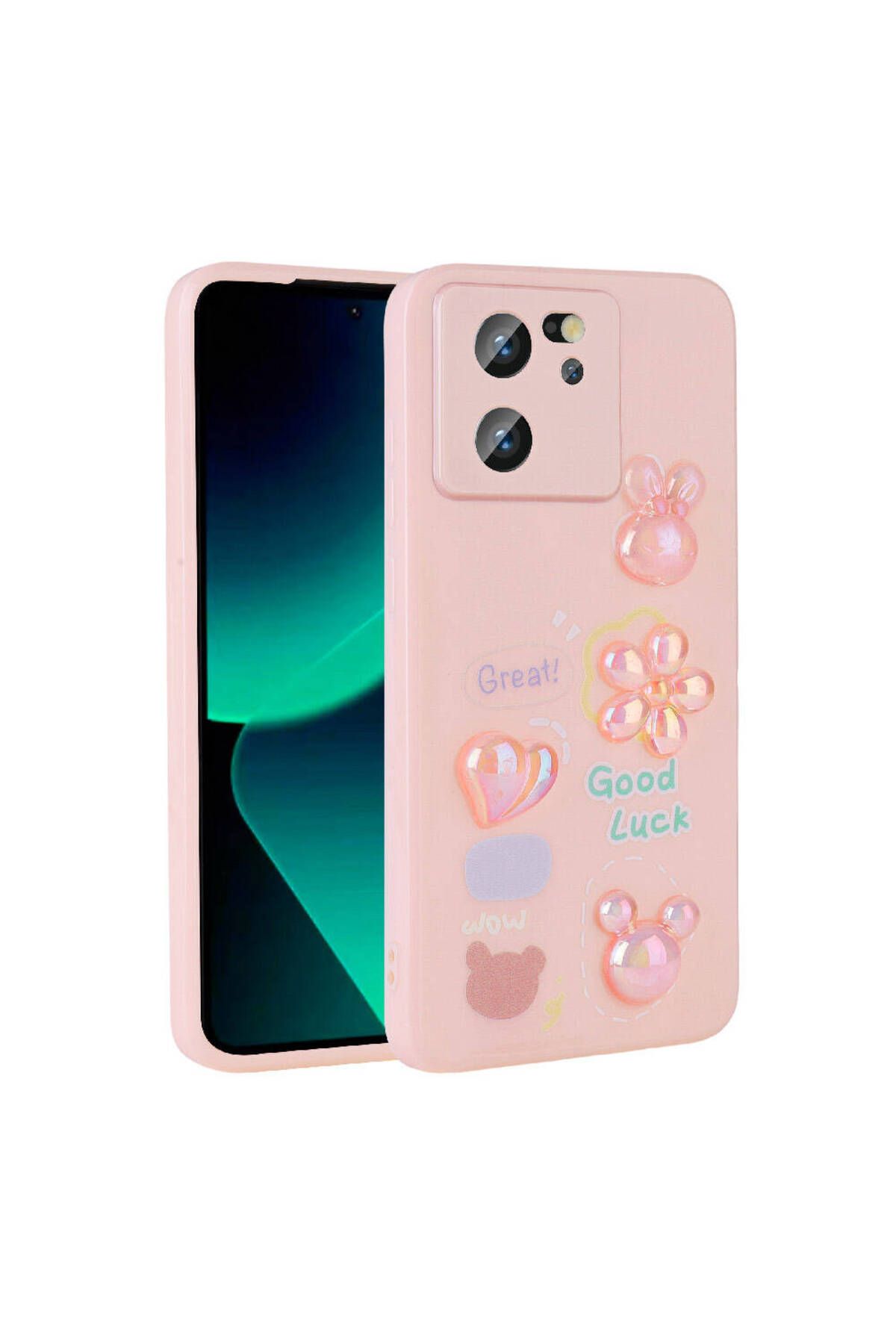 TECNOTREND Xiaomi Mi 13T/Mİ 13T Pro/Redmi K60 Ultra Uyumlu Kılıf Kabartma Figürlü Parlak Toys Silikon Kapak