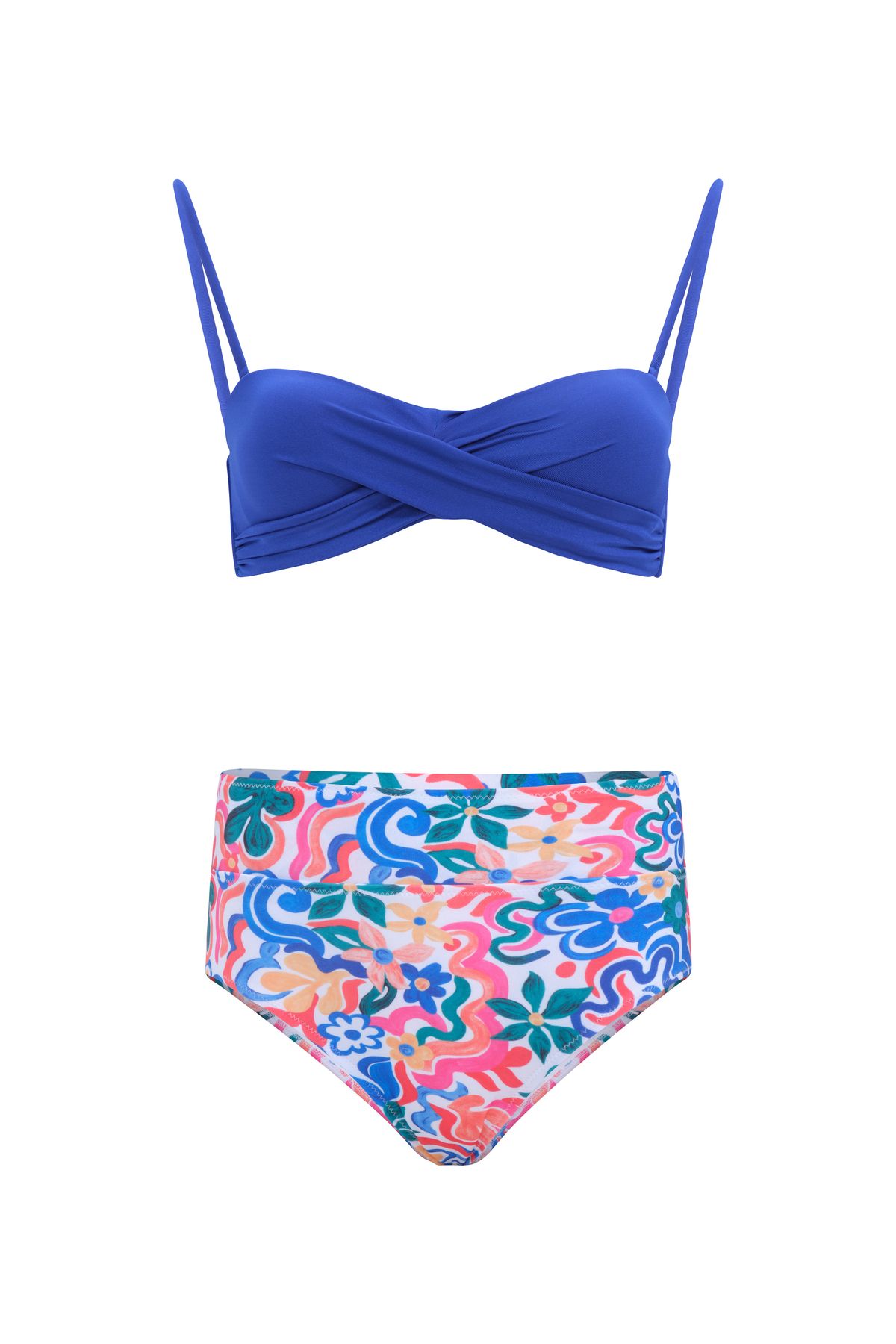 eva clothing Kadın Multi Color Bikini Takımı
