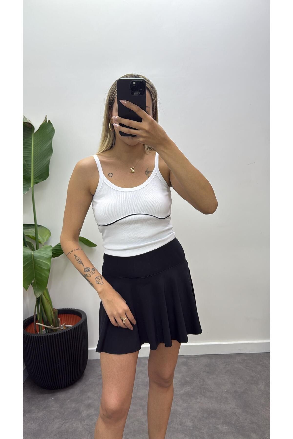 Acar Boutique Orijinal Marka Çizgi Detay Atlet