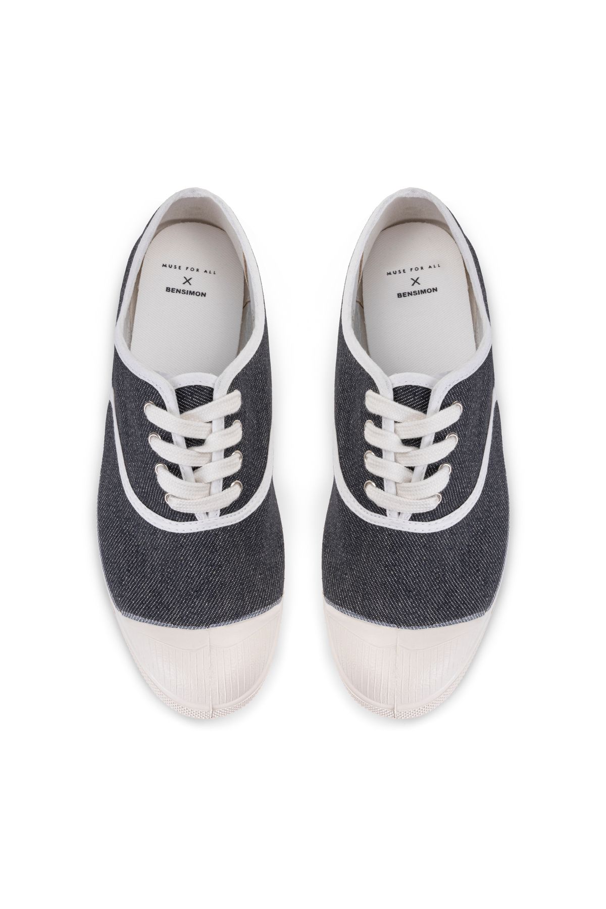 Bensimon Tennis Lacet Muse For All Chambray - Gri Kadın Ayakkabısı