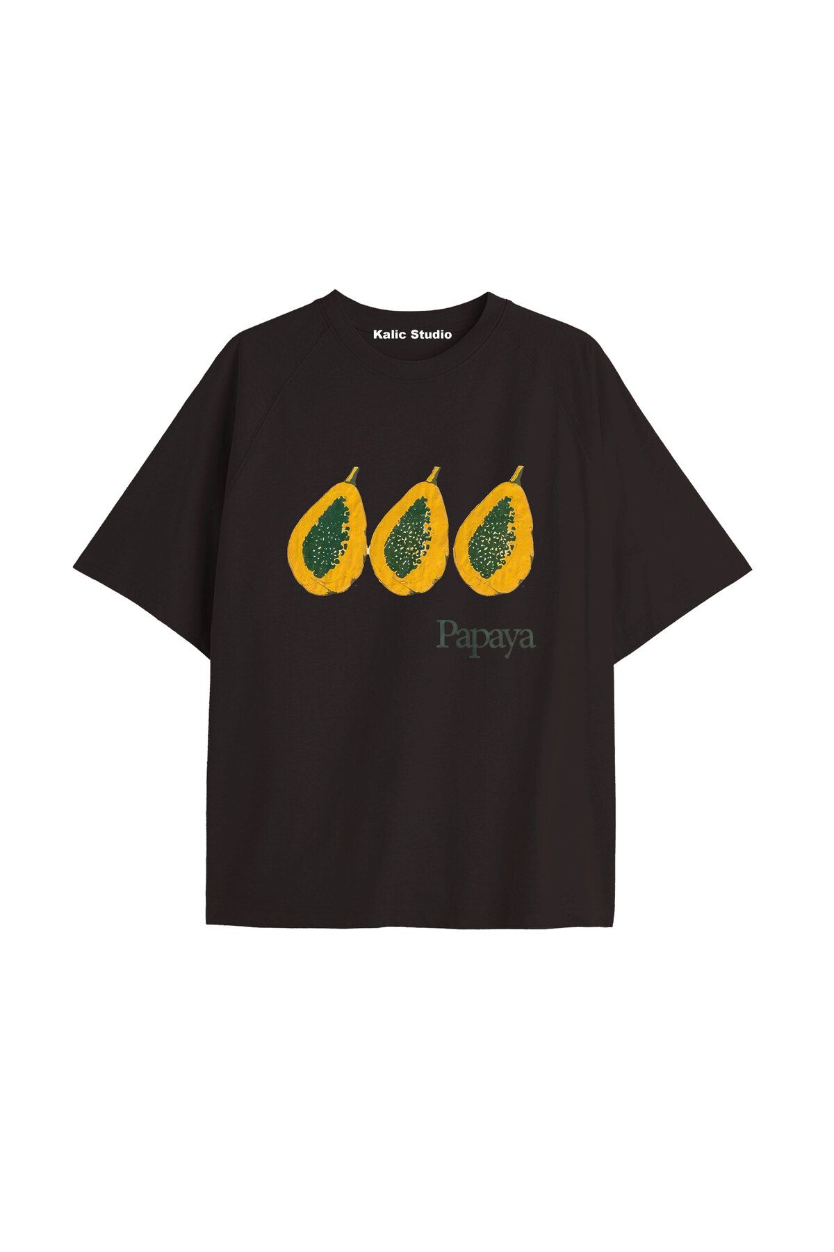 Kalic Studio Y2k vintage Pickles Baskılı Sİyah T-shirt KOD 225