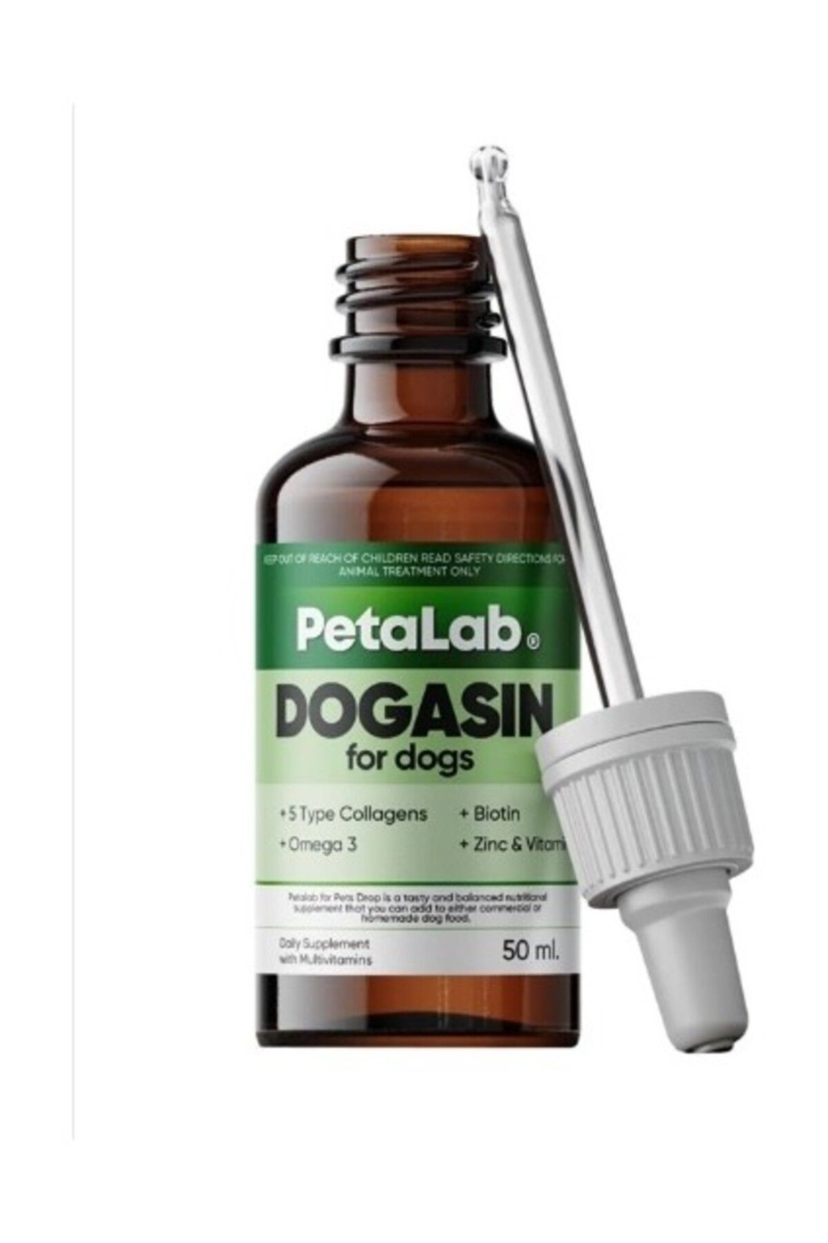 Petalab Dogasin For Dogs 50 ml - Köpekler Için Kolajenli Tüy Sağlığı Damlası