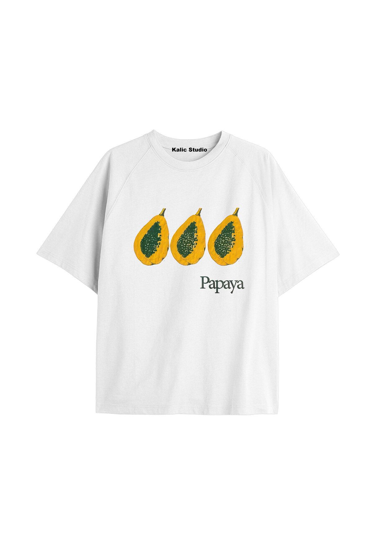 Kalic Studio Y2k vintage Pickles Baskılı Beyaz T-shirt KOD 192
