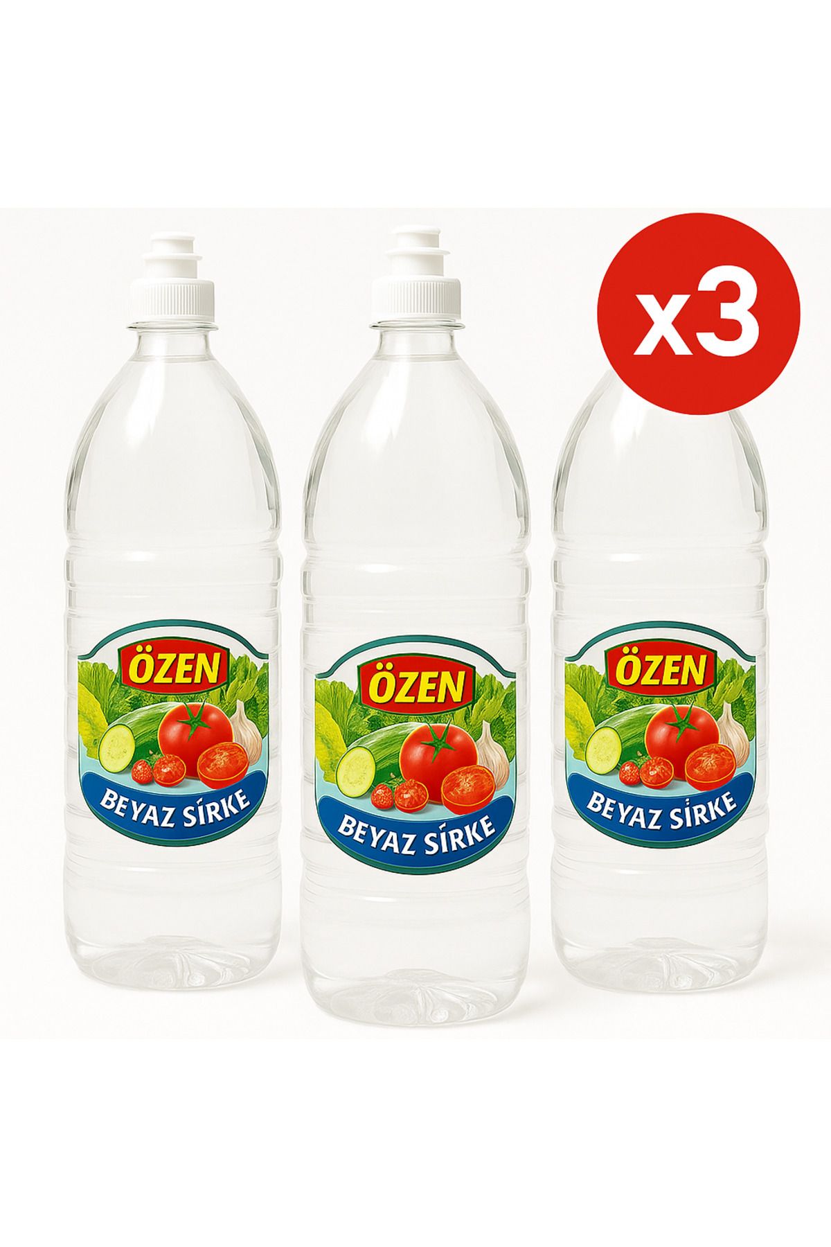 Özen BEYAZ SİRKE 1 Lt (3 Adet)