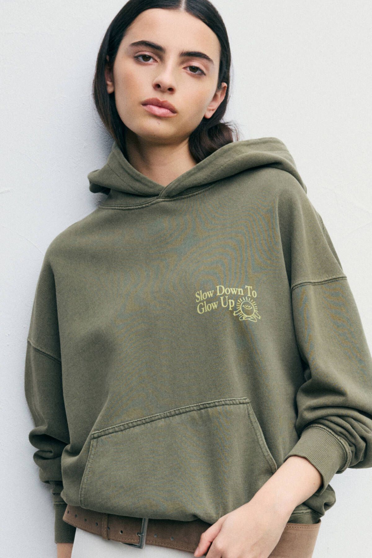 Pull & Bear California kapüşonlu sweatshirt