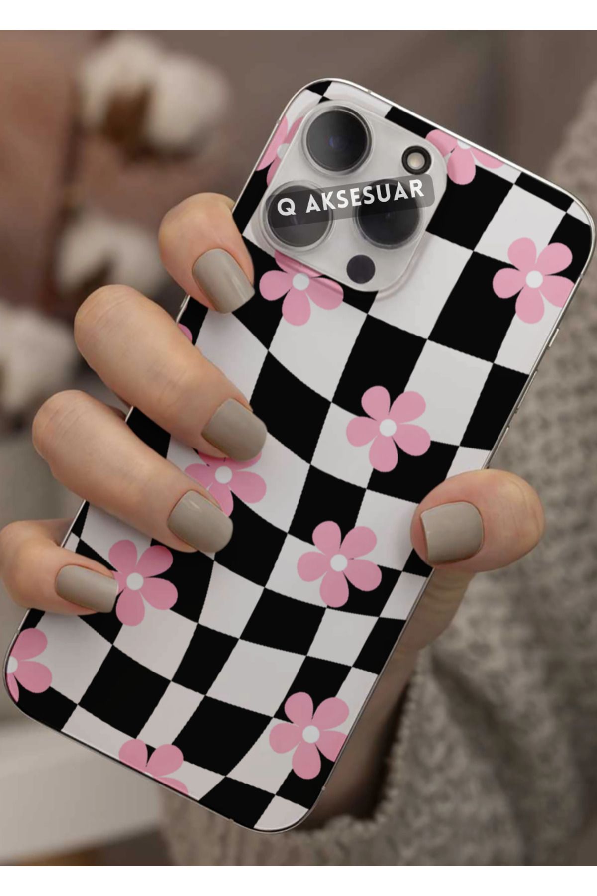 Q Aksesuar Xiaomi Redmi Note 14 Pro Plus Uyumlu Şekiller Tasarımlı Şeffaf Telefon Kılıfı Kapak Case