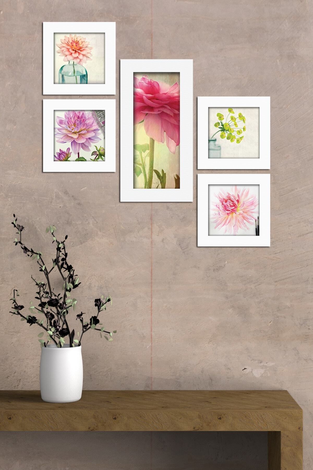 Pi Dekorasyon Collage Style 5 Parçalı Mdf Tablo Atf260