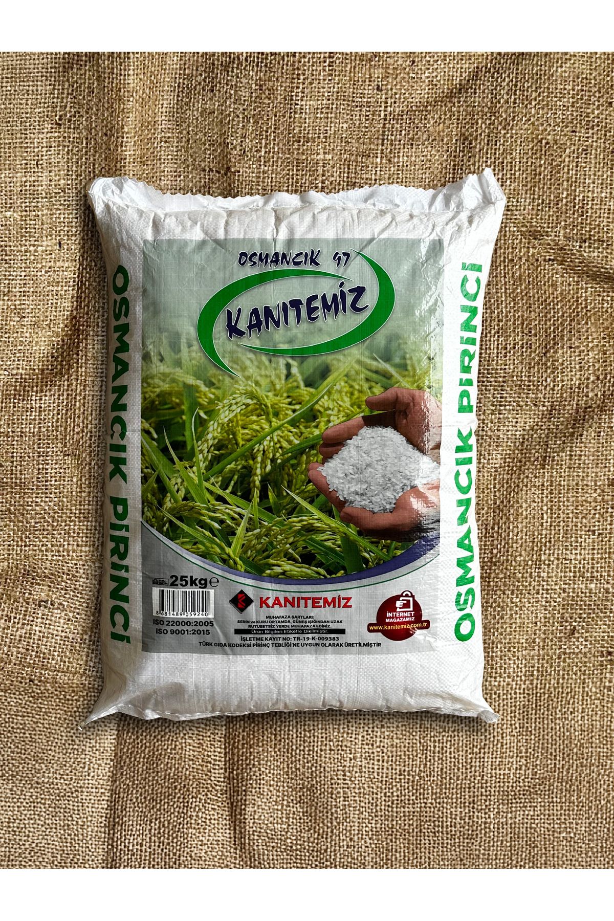 Kanıtemiz Pirinç OSMANCIK PİRİNÇ PİLAVLIK 25 KG