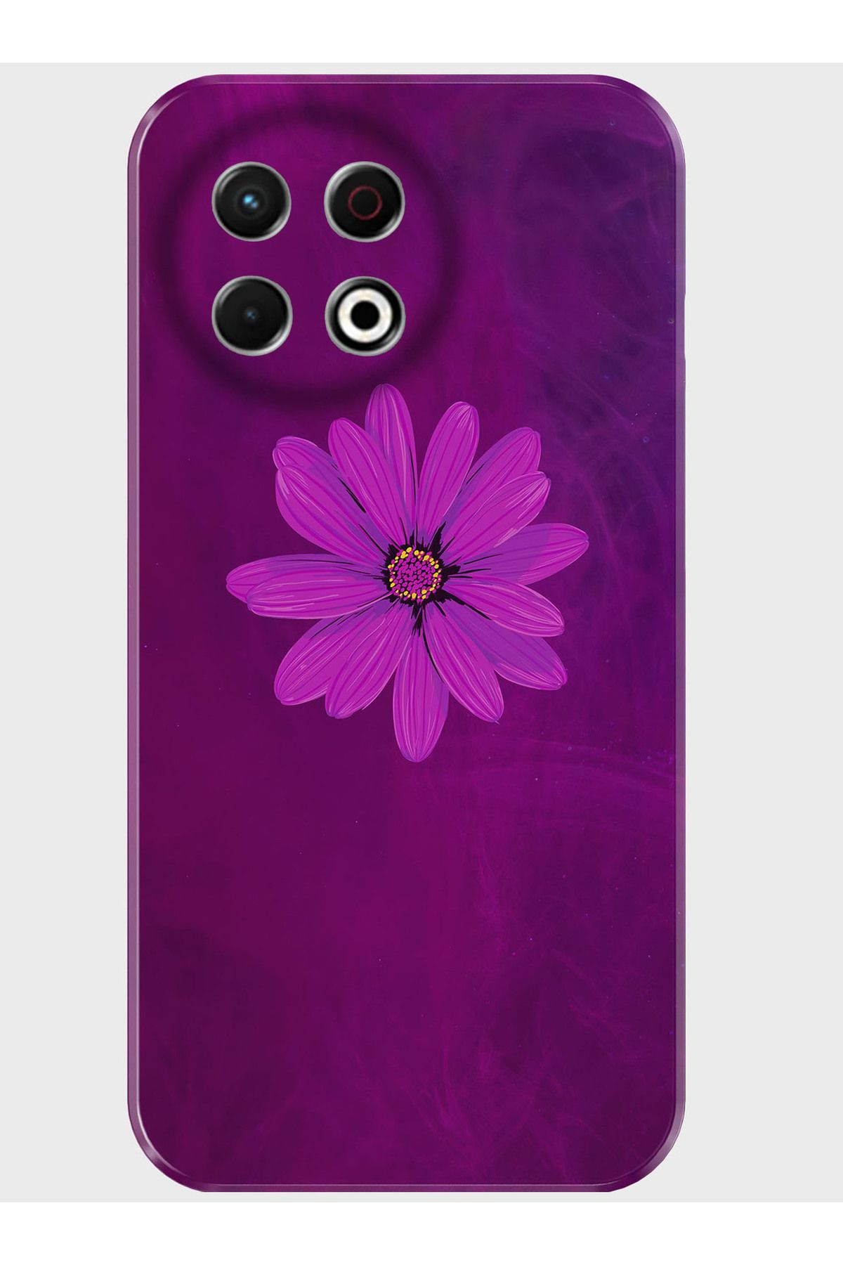 Activist Tecno Spark 30 Pro Kılıf Kamera Korumalı Baskılı Silikon Kapak - purplefloral