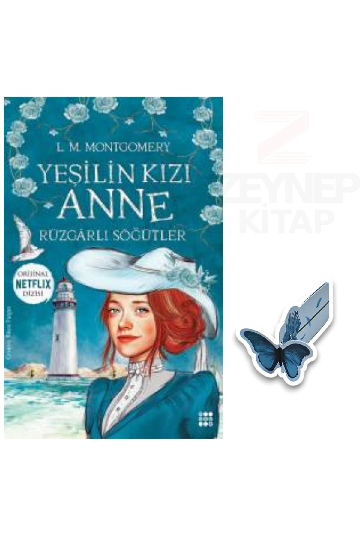 Dokuz Yayınları Yeşilin Kızı Anne Rüzgarlı Söğütler - L.M. Montgomery(Özel Tasarım Kelebek Ayraç Hediye)
