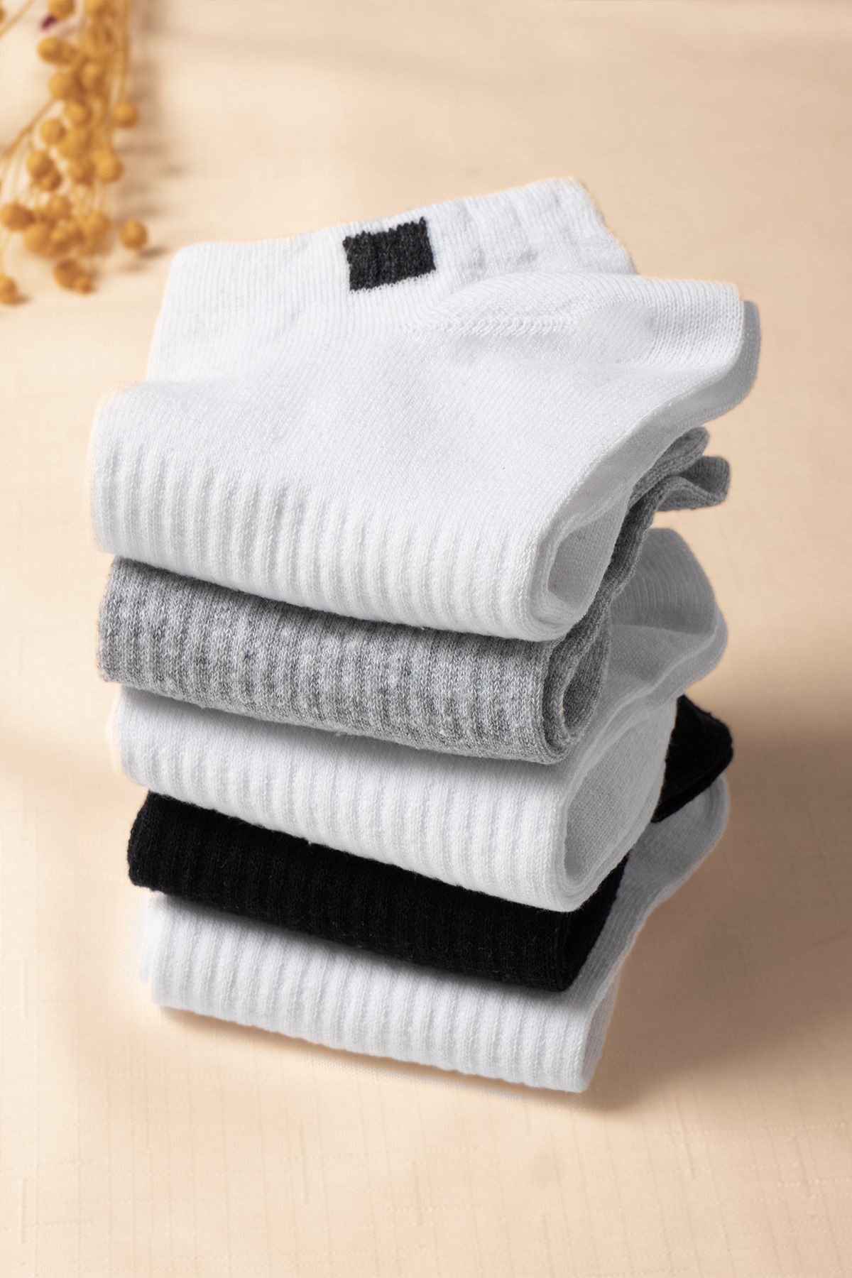 modernadımlar Modern Adımlar 5'li Patik Unisex Çorap