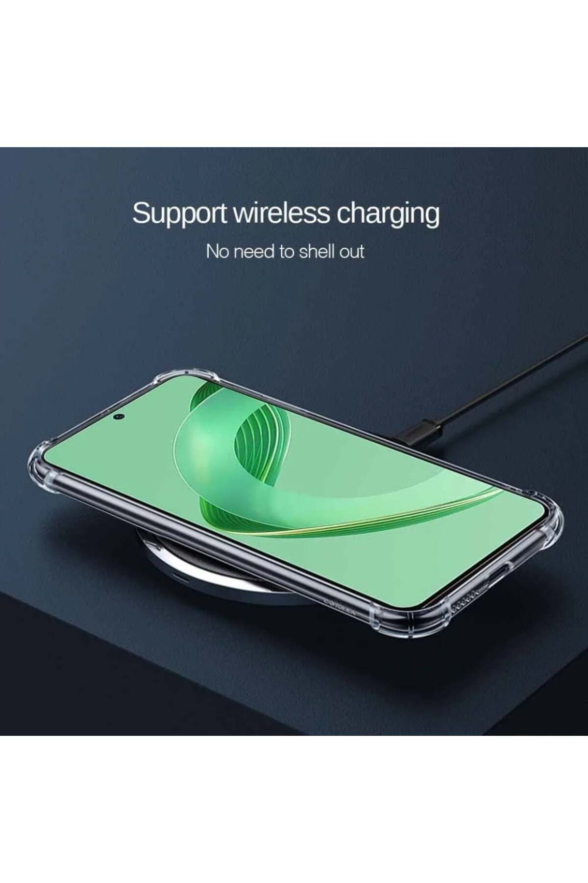SKYDDAR INNOVATION-Case for Huawei nova 11 SE / nova 12 SE, Shockproof from Silicone Slim, Transparent, sticker set 4