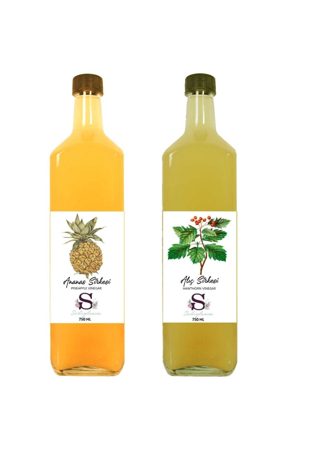 Süheylaana Doğal Ananas Sirkesi 750 Ml - Doğal Alıç Sirkesi 750 Ml