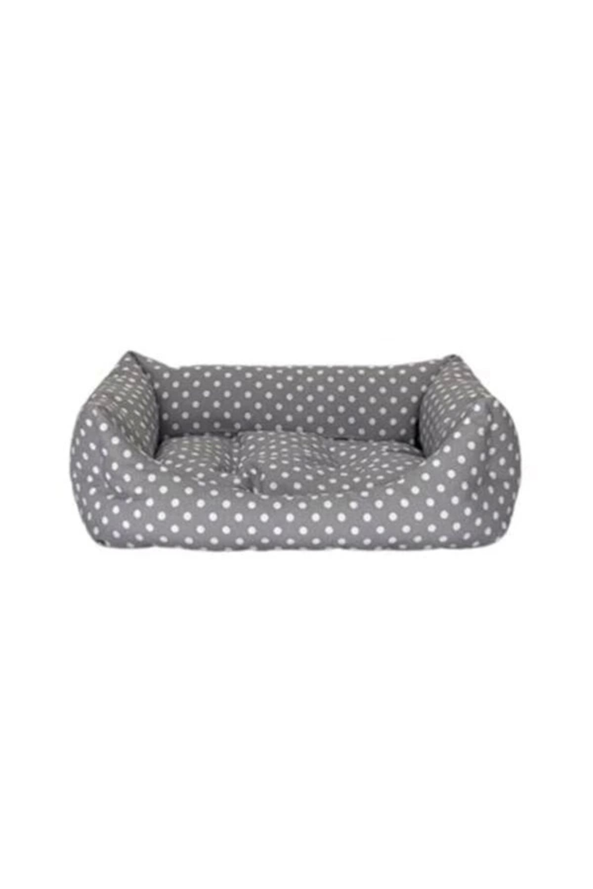 ShopNova Pet Comfort Uniform Kedi ve Köpek Yatağı Puantiyeli Bej Xsmall 40x50 Cm