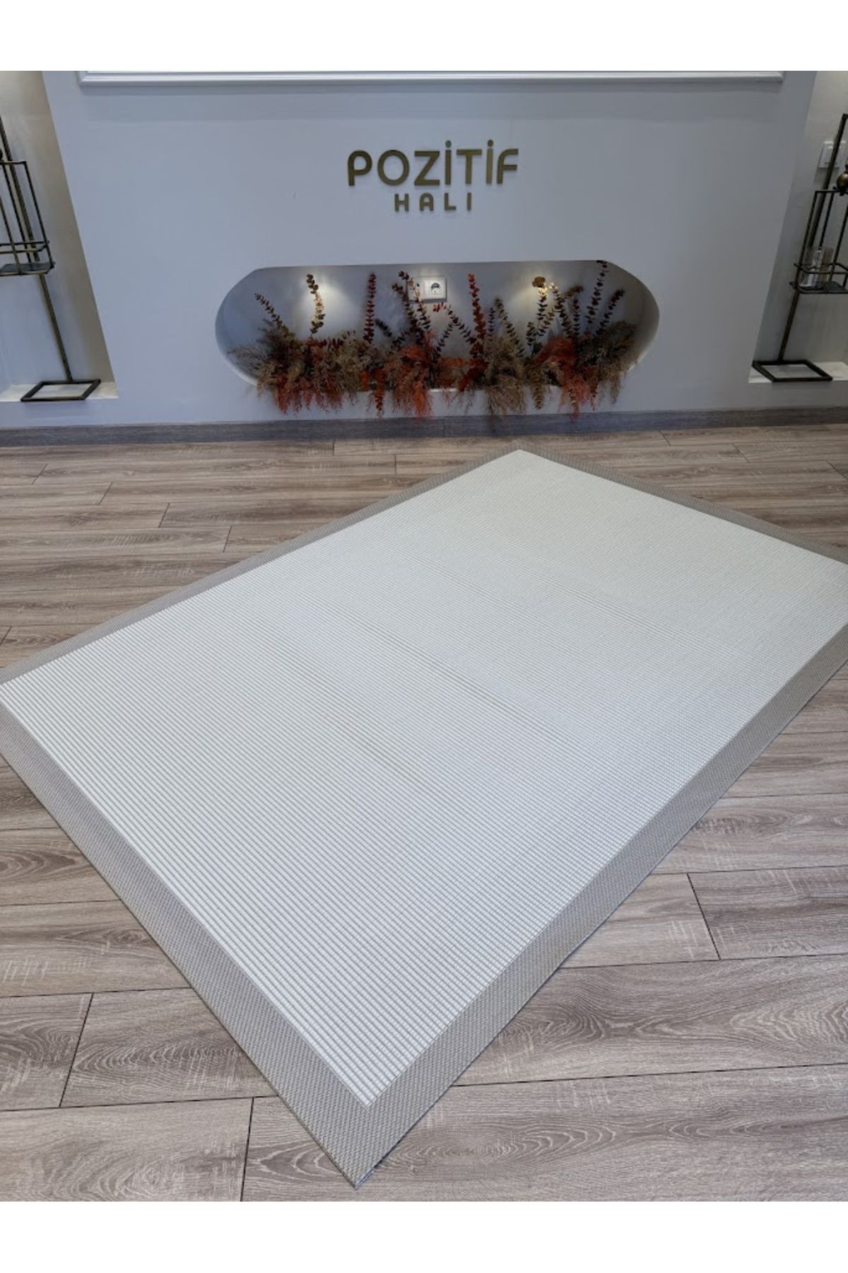 POZİTİF HALI Kendinden Bordürlü Sisal Modern Mutfak Halısı