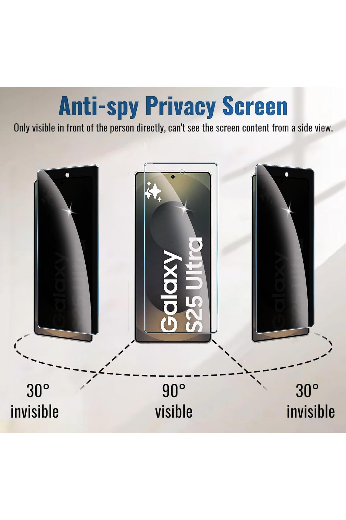 aheaks Samsung Galaxy S25 Ultra Hayalet Ekran Koruyucu Nano Cam - Kılıf Payı Mevcut - İnce ve Esnek