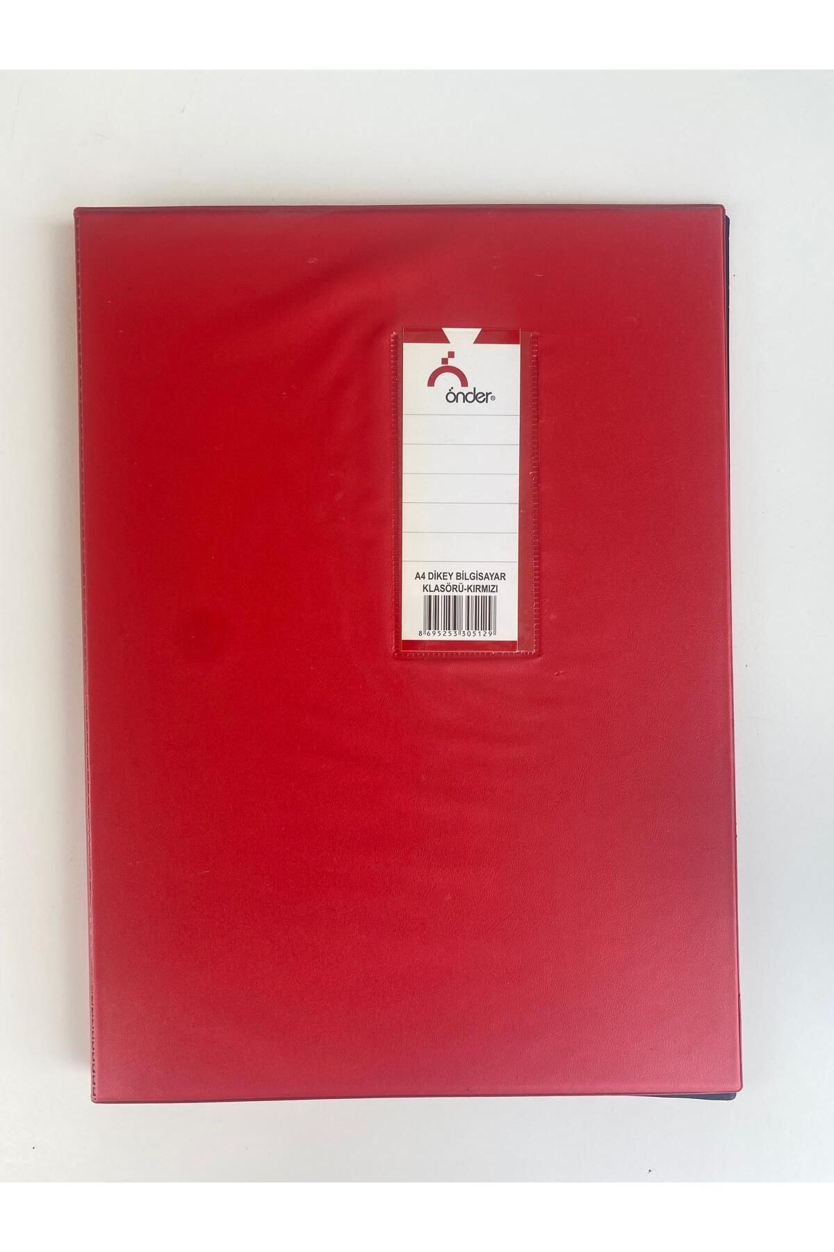 Önder A4 DİKEY BİLGİSAYAR KLASÖRÜ 11 X 24 KIRMIZI 5 ADET
