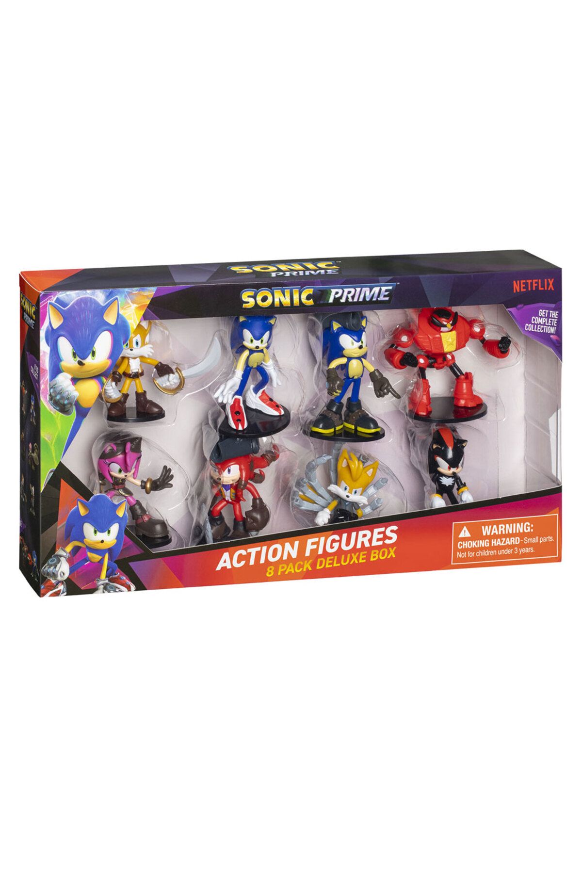 Sonic Prime 8 Li Deluxe Aksiyon Figür Seti Seri 2 Pmı/son6280
