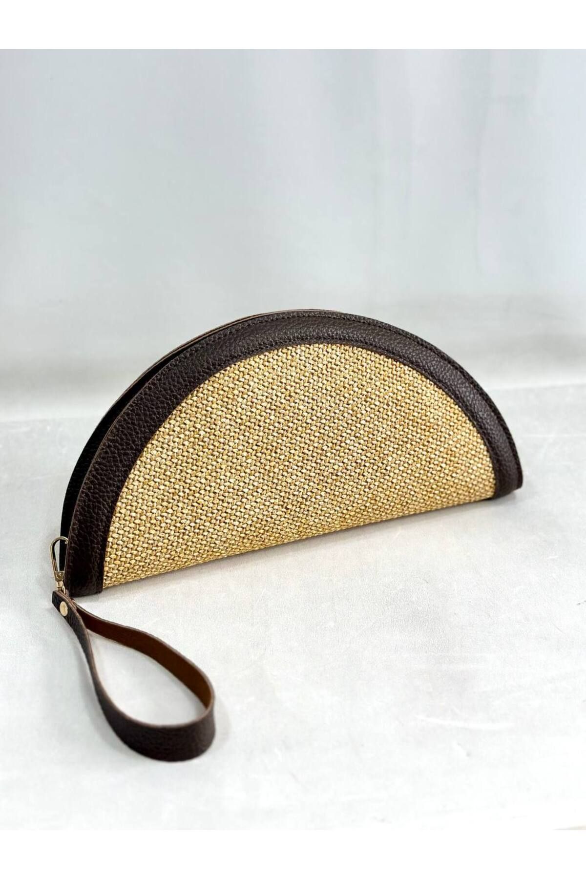 My Easy Shop Kadın Çanta Yazlık Hasır Clutch Atlas