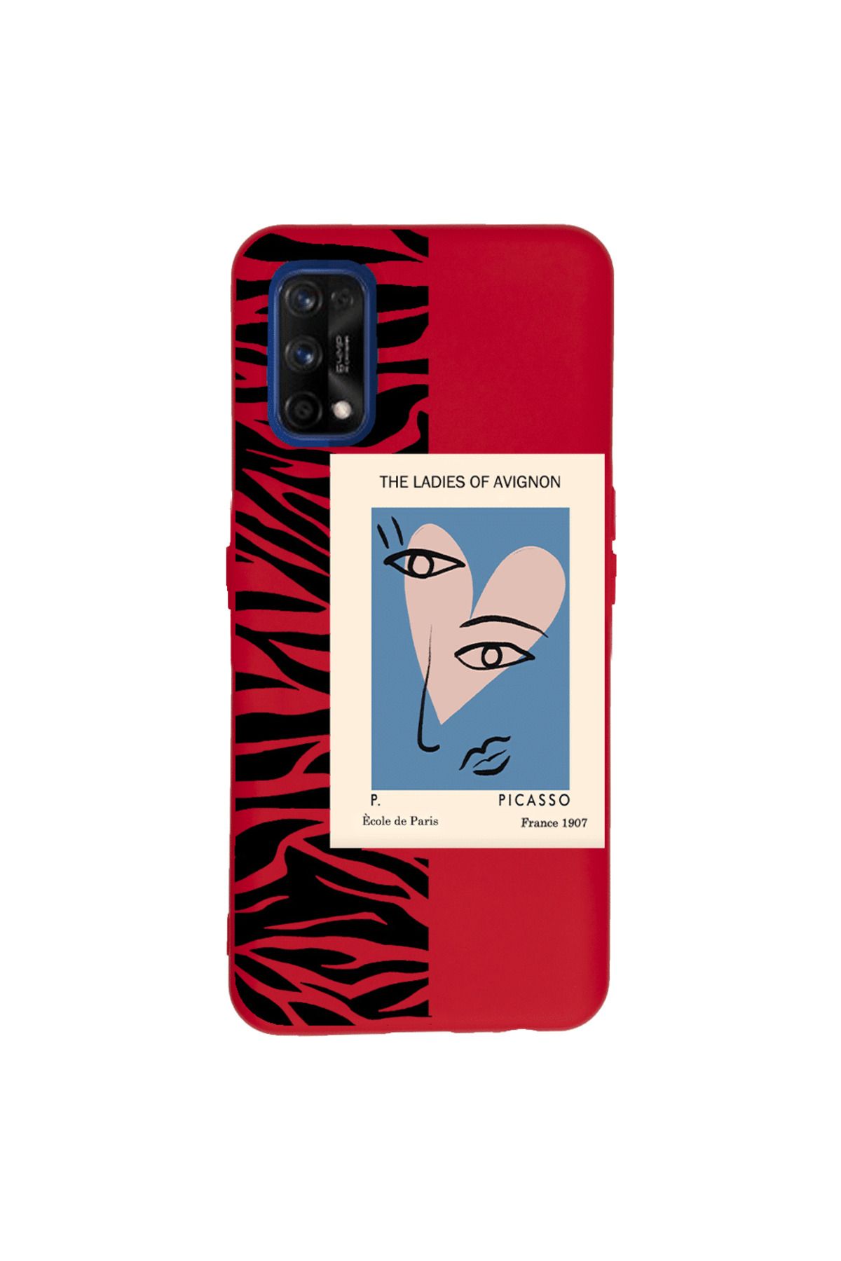 Royaleks Realme 7 Pro Lansman Kılıf - Zebralı