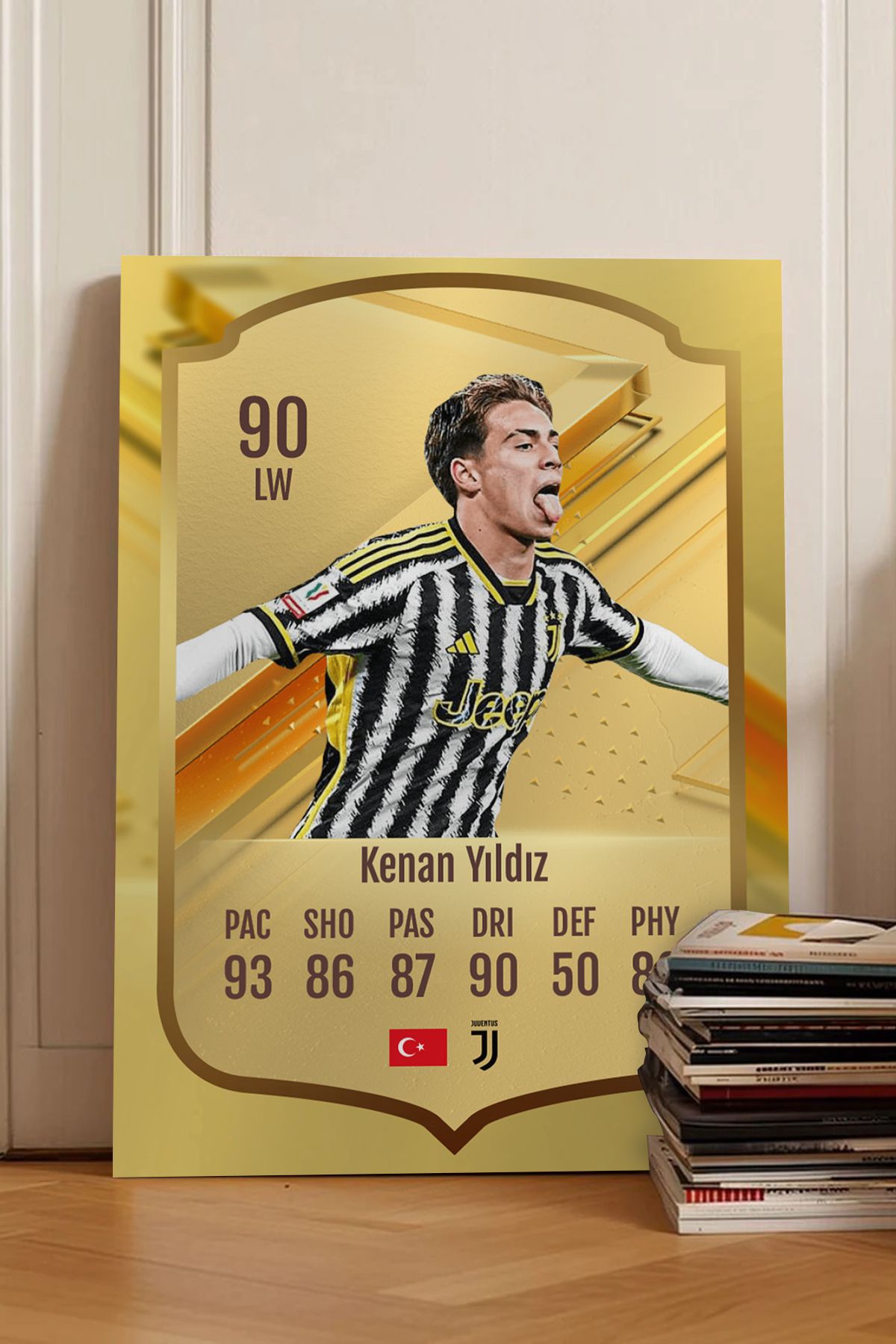 Pi Dekorasyon Futbolcu Fut Card mdf tablo serisi seti