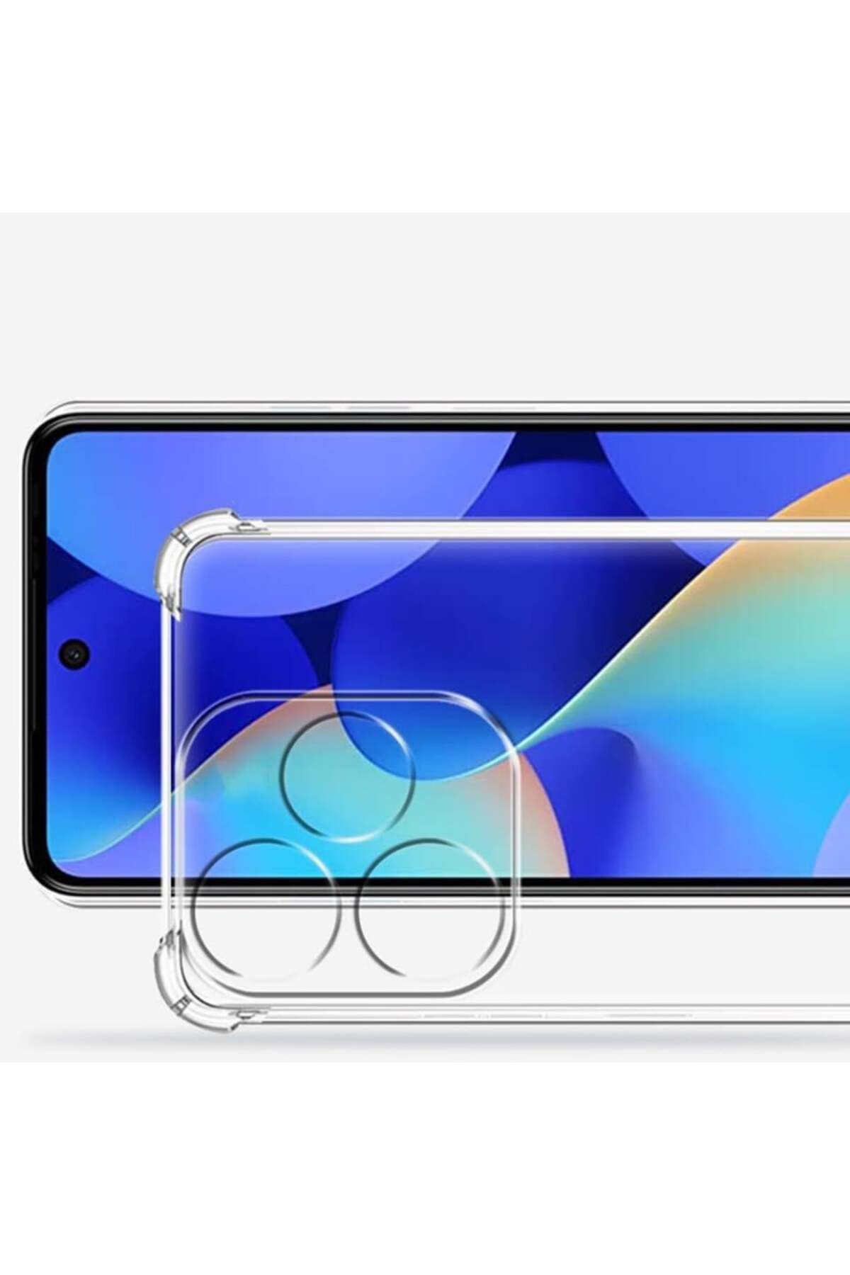 SKYDDAR INNOVATION-Husă pentru Tecno Spark 20, rezistentă la șocuri, transparentă, din silicon subțire, set de autocolante 4