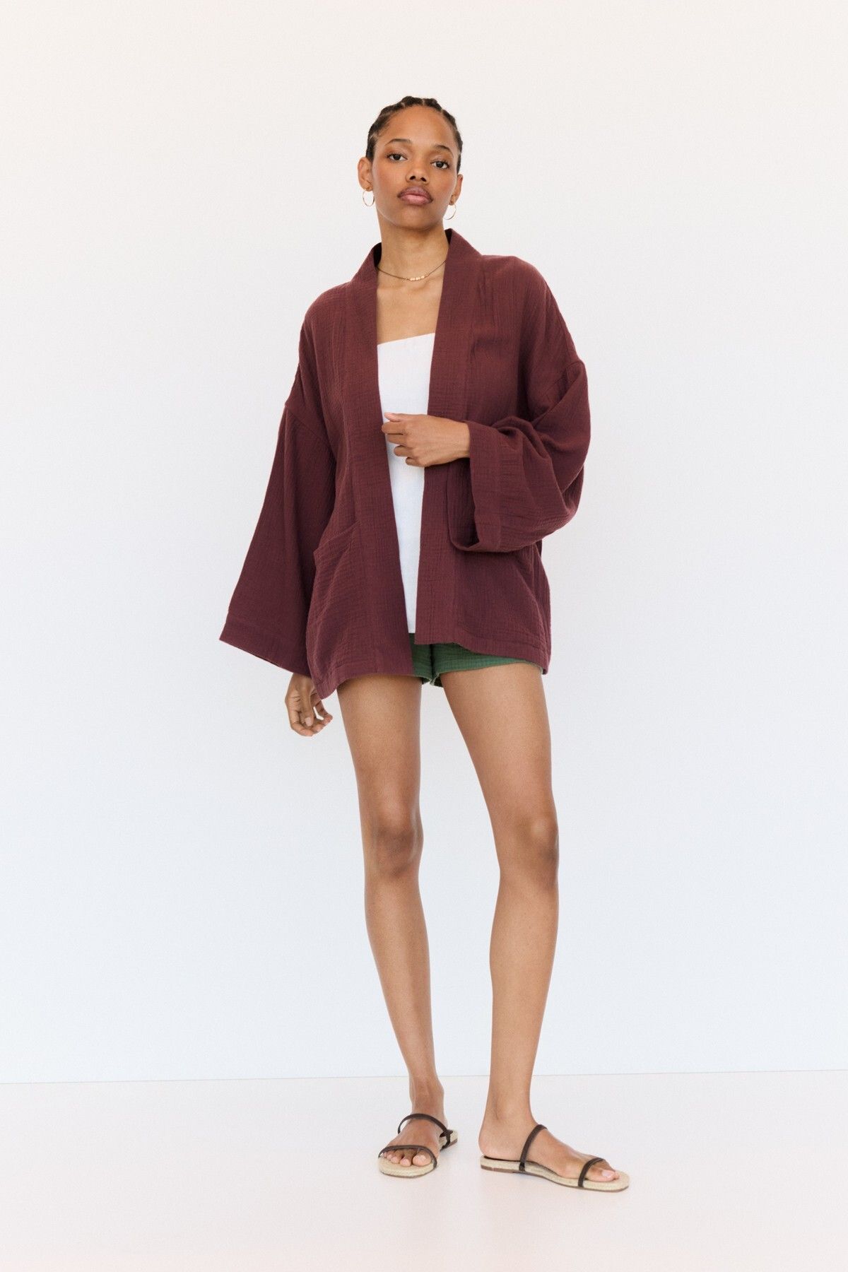 Pull & Bear-Flowing kimono jacket 3