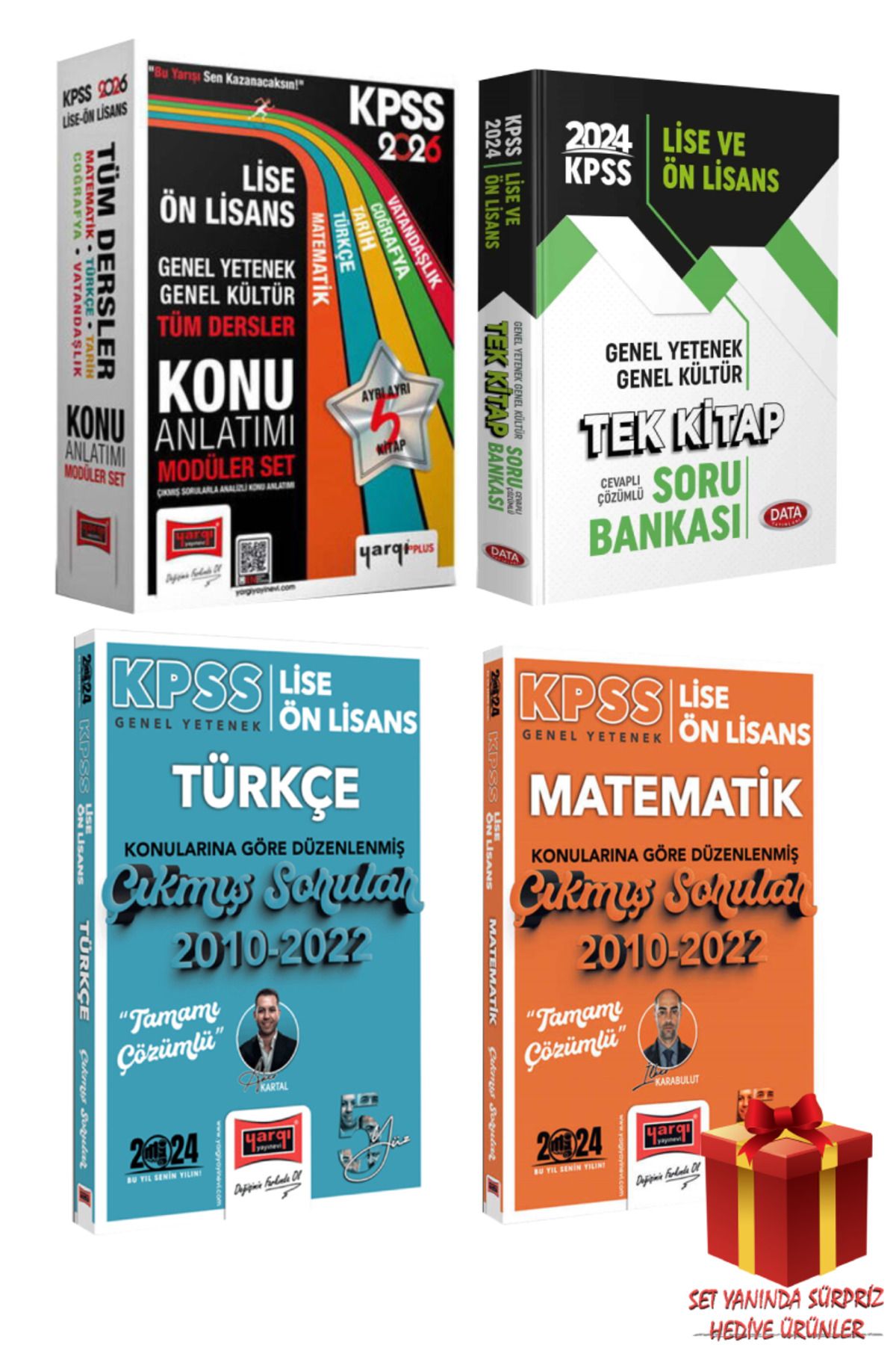 Yargı Yayınları 2026 KPSS Lise Ön Lisans GYGK Tüm Dersler Konu Anlatımı Modüler Set+Tek Kitap Soru Banka+Çıkmış Soru