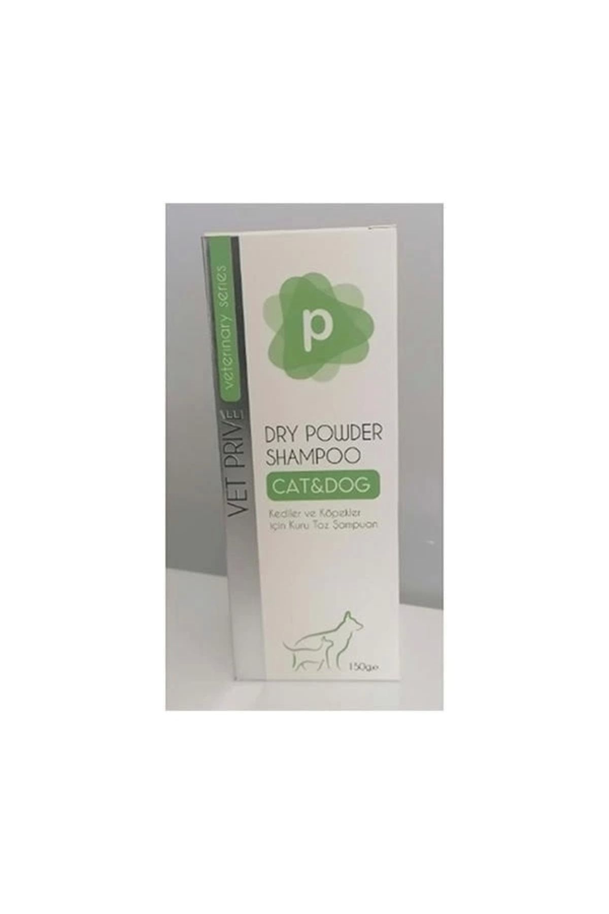 ShopNova Vet Prive Veterinary Dry Powder Kedi ve Köpekler için Kuru Toz Şampuan 150 Gr