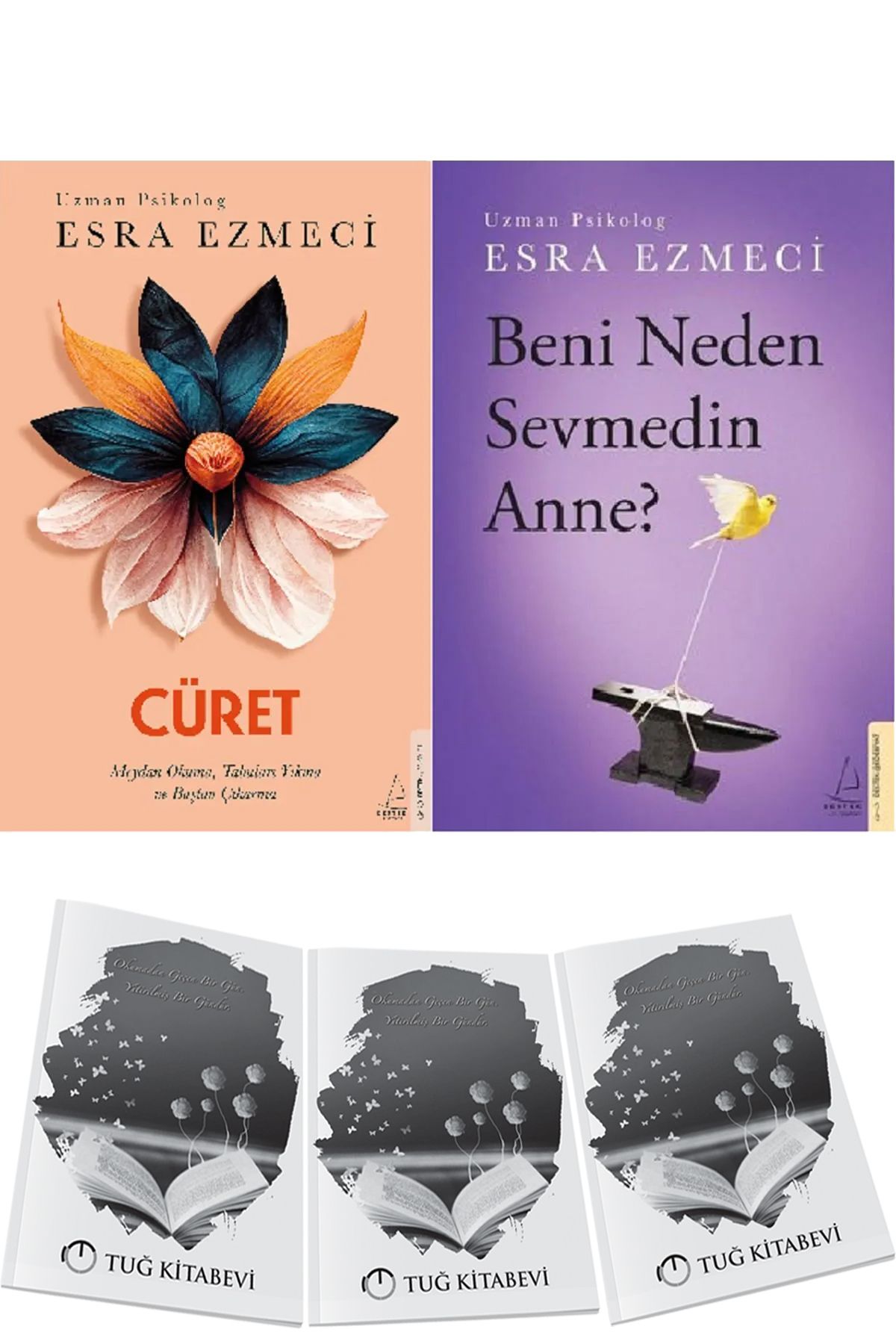 Destek Yayınları Cüret ve Beni Neden Sevmedin Anne? 2li Set Esra Ezmeci + Hediyeli
