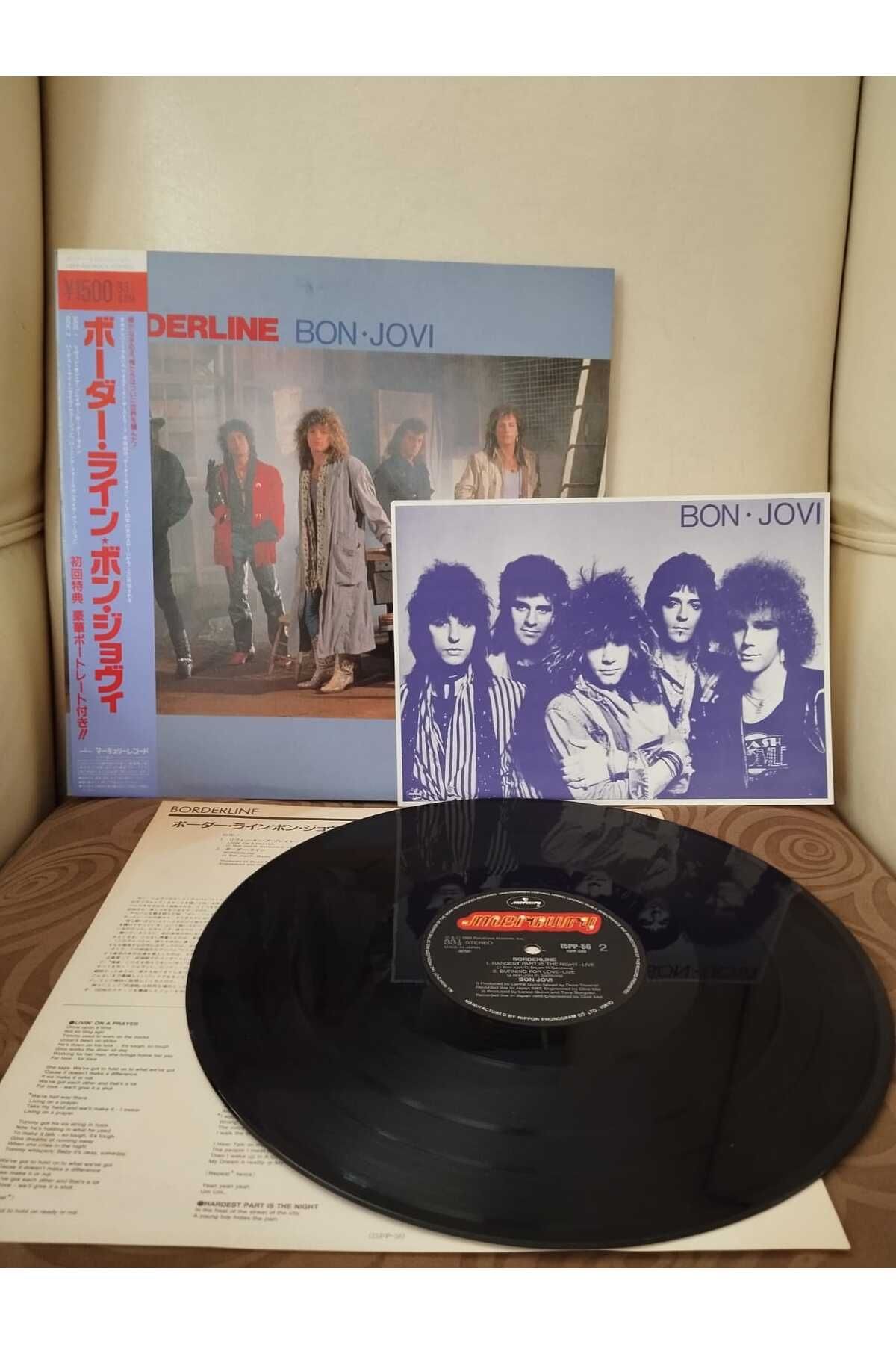 Plakperest Bon Jovi – Borderline - 1986 Japonya Basım - EP Plak - Obi’li -2.EL