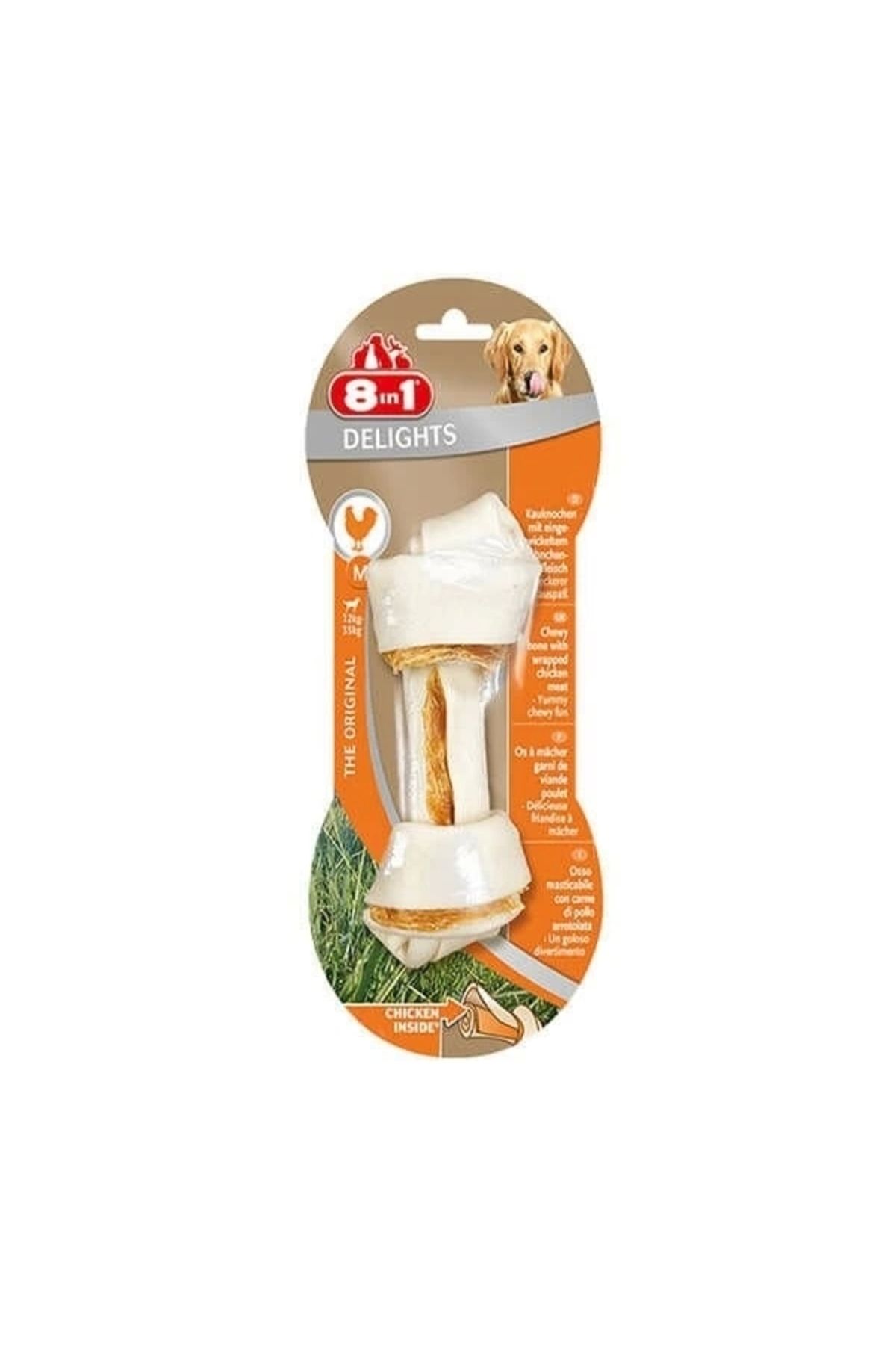 ShopNova 8 In 1 Delights Bones Tavuklu Köpek Kemik Ödülü Small 35 Gr