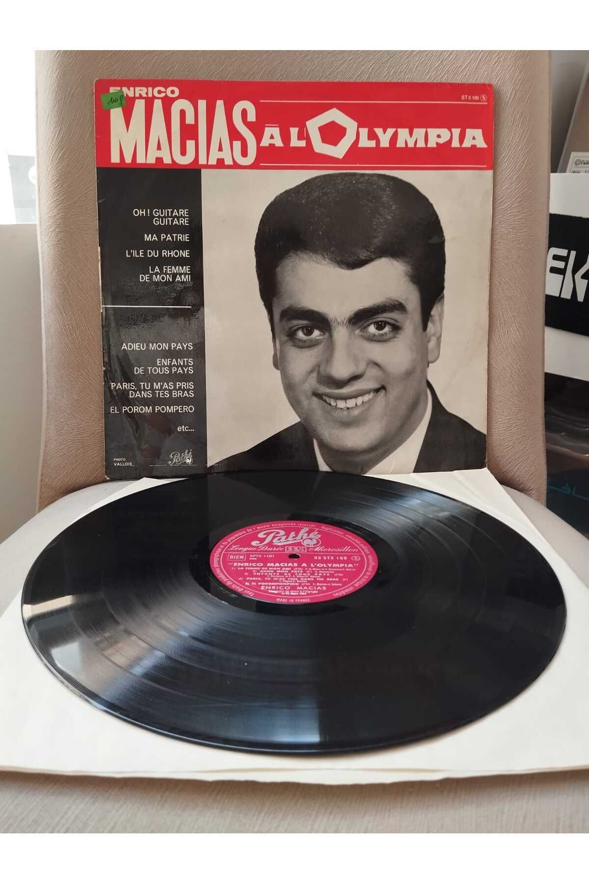 Plakperest ENRICO MACIAS - Enrico Macias A L’Olympia - 1964 Fransa Basım Albüm - 33 lük LP Plak-2.el
