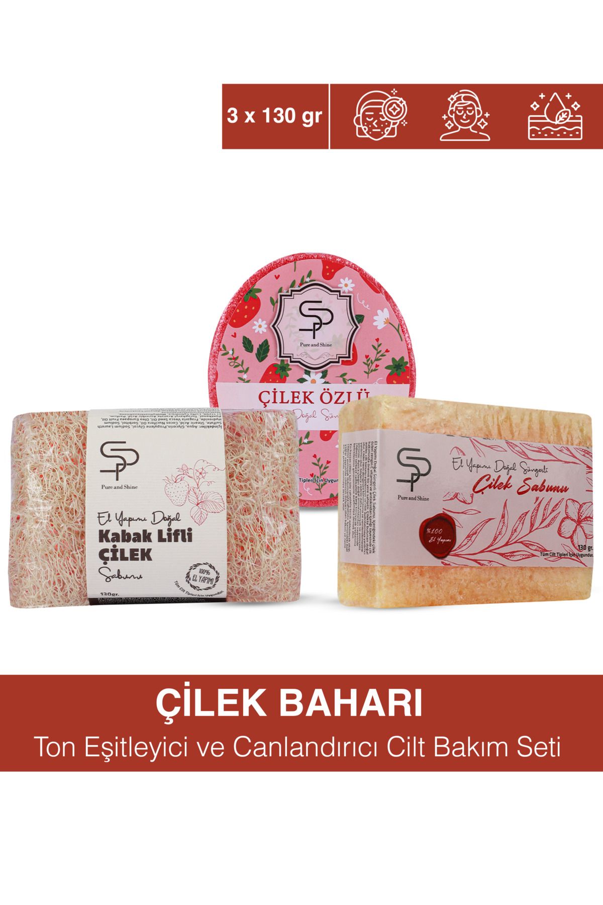 Pure and Shine A Shining Body & Soul Çilek Baharı – Tatlı ve Canlandırıcı Cilt Bakım Seti