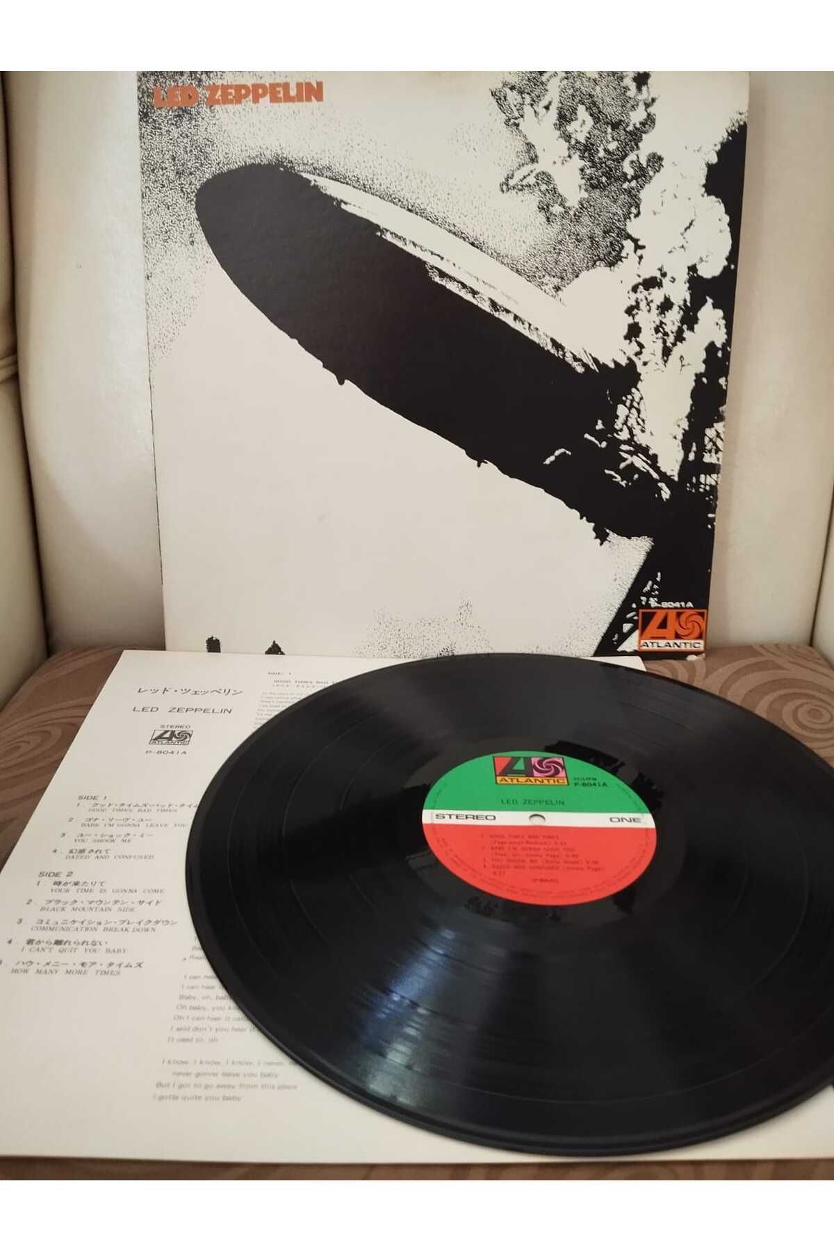 Plakperest LED ZEPPELIN - Led Zeppelin I - 1972 Japonya Basım - LP Plak Albüm - Obisiz-2.EL