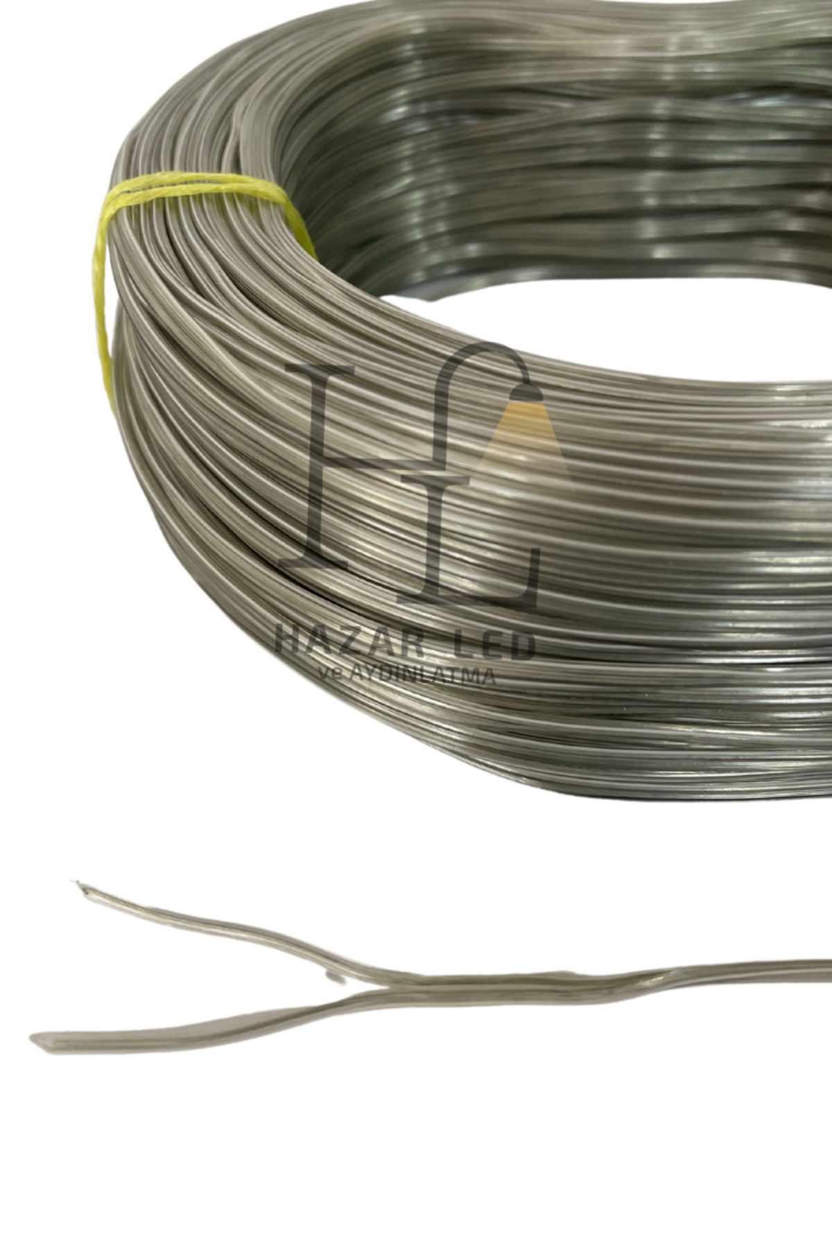 Hazar Led 2 Pin JST Elektrik Kablosu 2'li Şerit Led Kablo 2X0,22MM Şeffaf Kalaylı %100 Bakır Kordon Kablo 100M