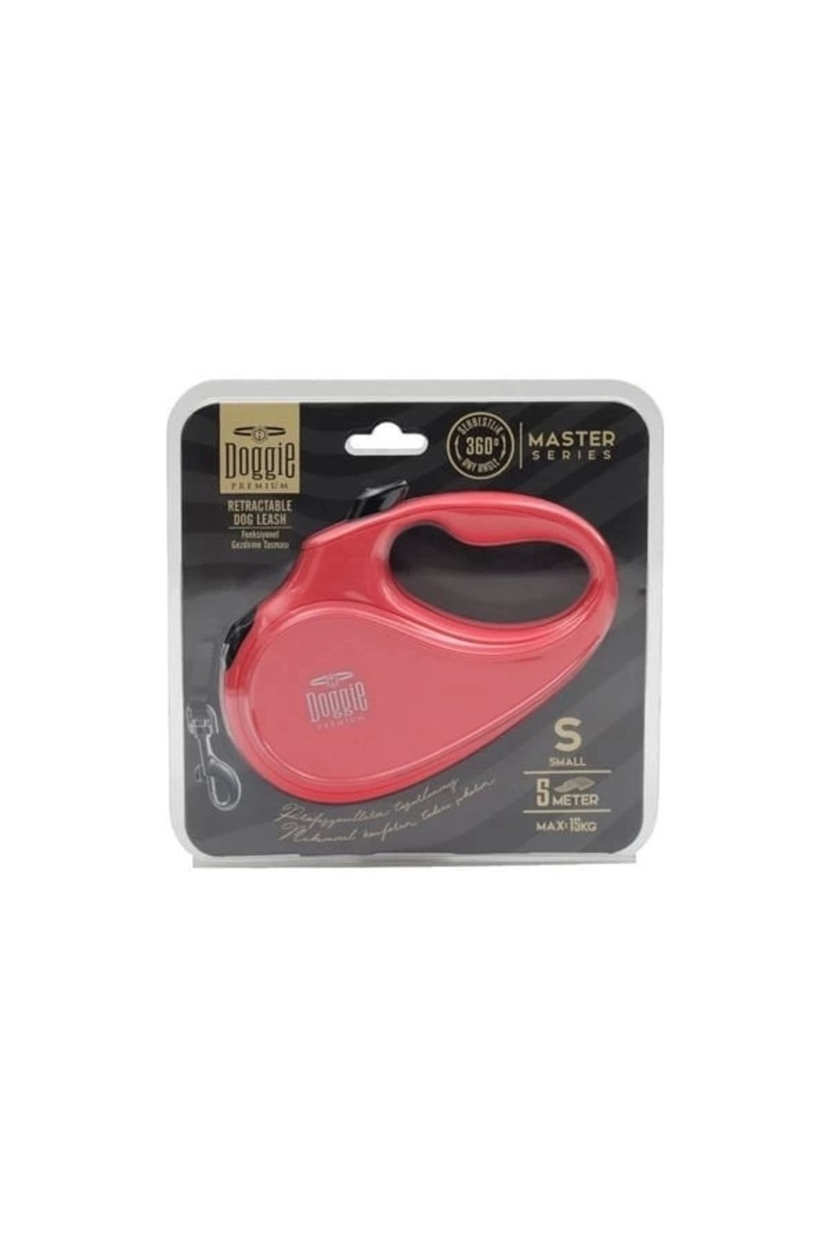 ShopNova Doggie Master Otomatik Köpek Uzatma Tasması Small Pembe 15 Kg 5 Mt