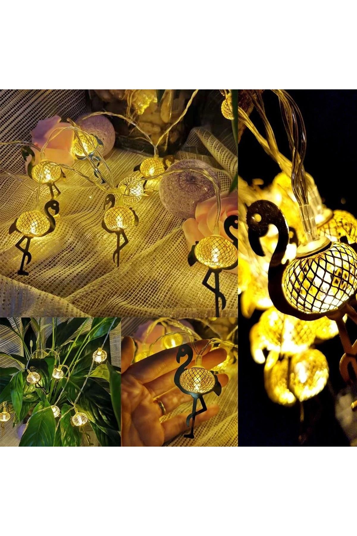 İnnMerry 2 Metre Pilli İnce Tel Led Işık Zinciri Parti Aydınlatma (5047)