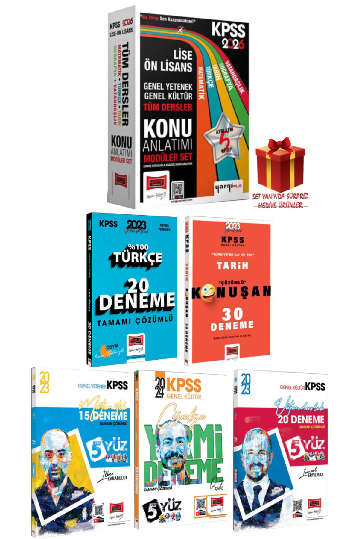 Yargı Yayınları 2026 KPSS Lise Ön Lisans GYGK Tüm Dersler Konu Anlatımı Modüler Set+ Yargı Tüm Dersler Deneme Seti